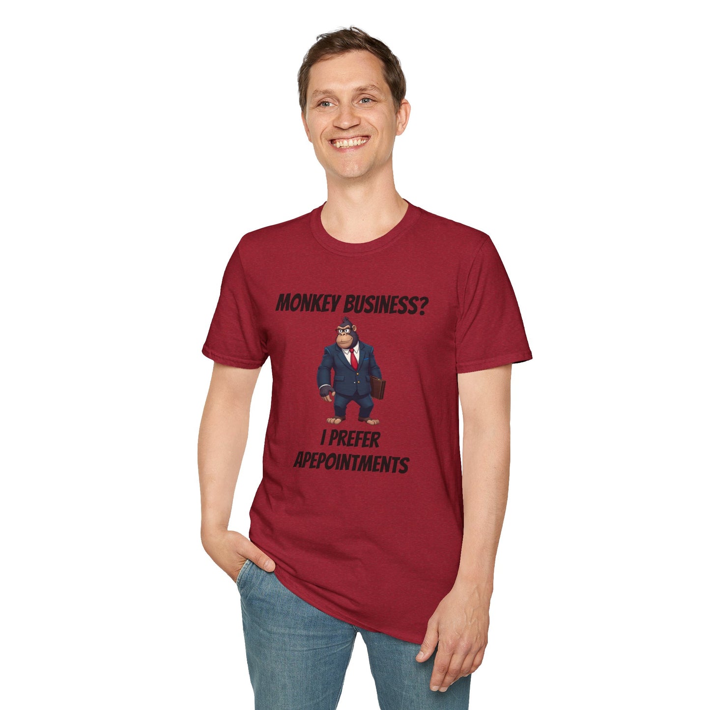 Apeointments Only β Funny Business Gorilla T-Shirt
