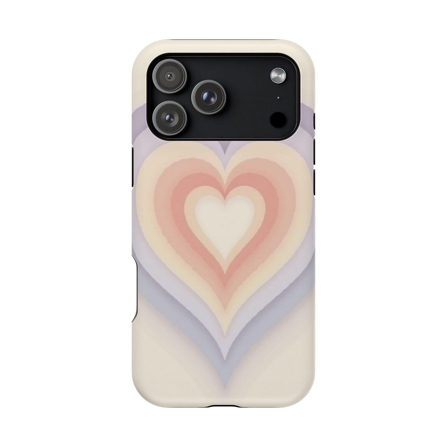Radiant Heart iPhone Case - Pastel Layered Design - Cute Y2K Aesthetic Gift