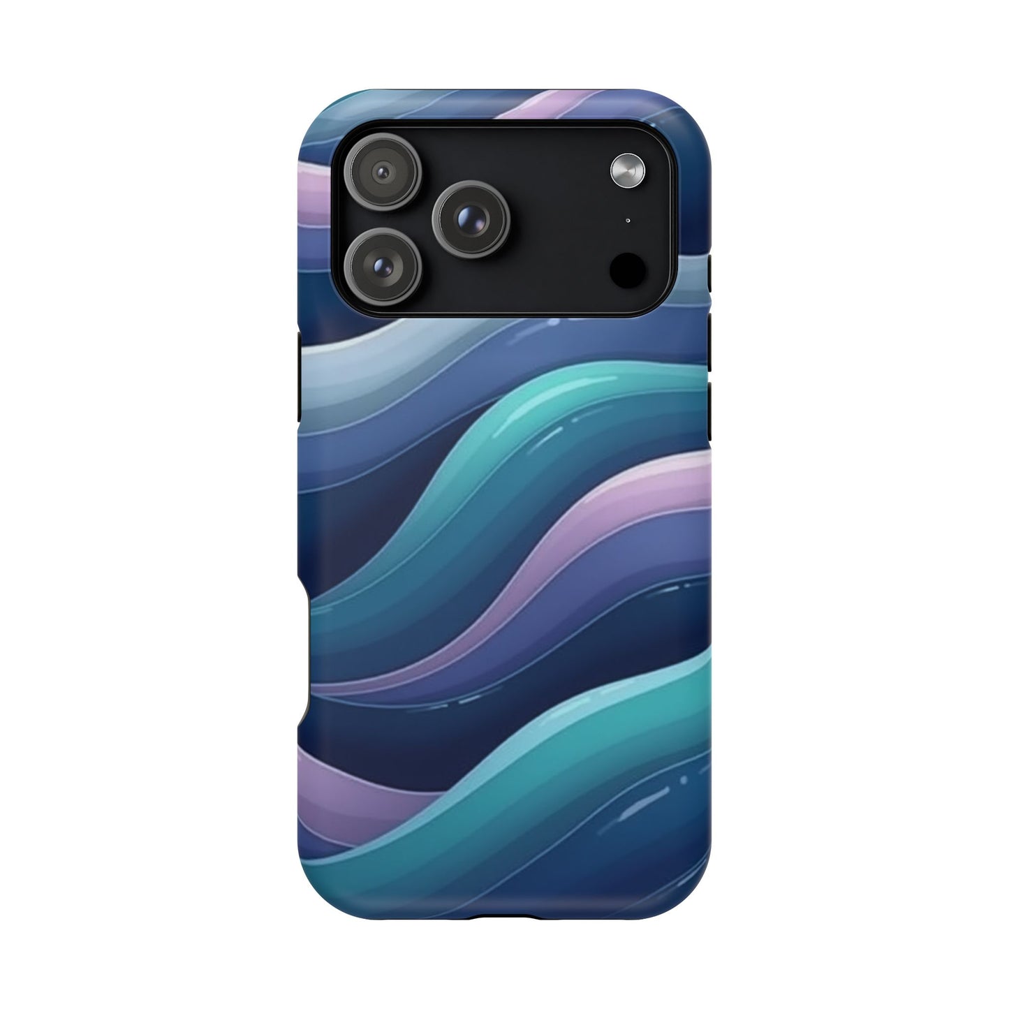 Blue Wave Phone Case - Aesthetic iPhone Case | Dark Moody Gradient Design | Gifts for Her | Unique Art Print