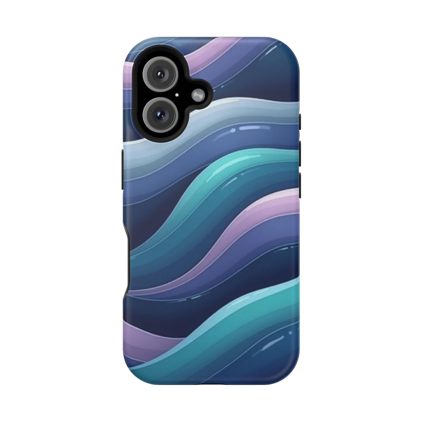 Blue Wave Phone Case - Aesthetic iPhone Case | Dark Moody Gradient Design | Gifts for Her | Unique Art Print
