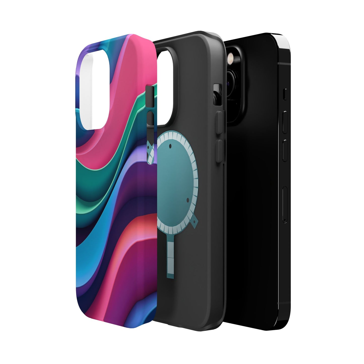 Aesthetic Wave Phone Case - Colorful iPhone Case, Ocean Gift Idea, Trendy Summer Accessory