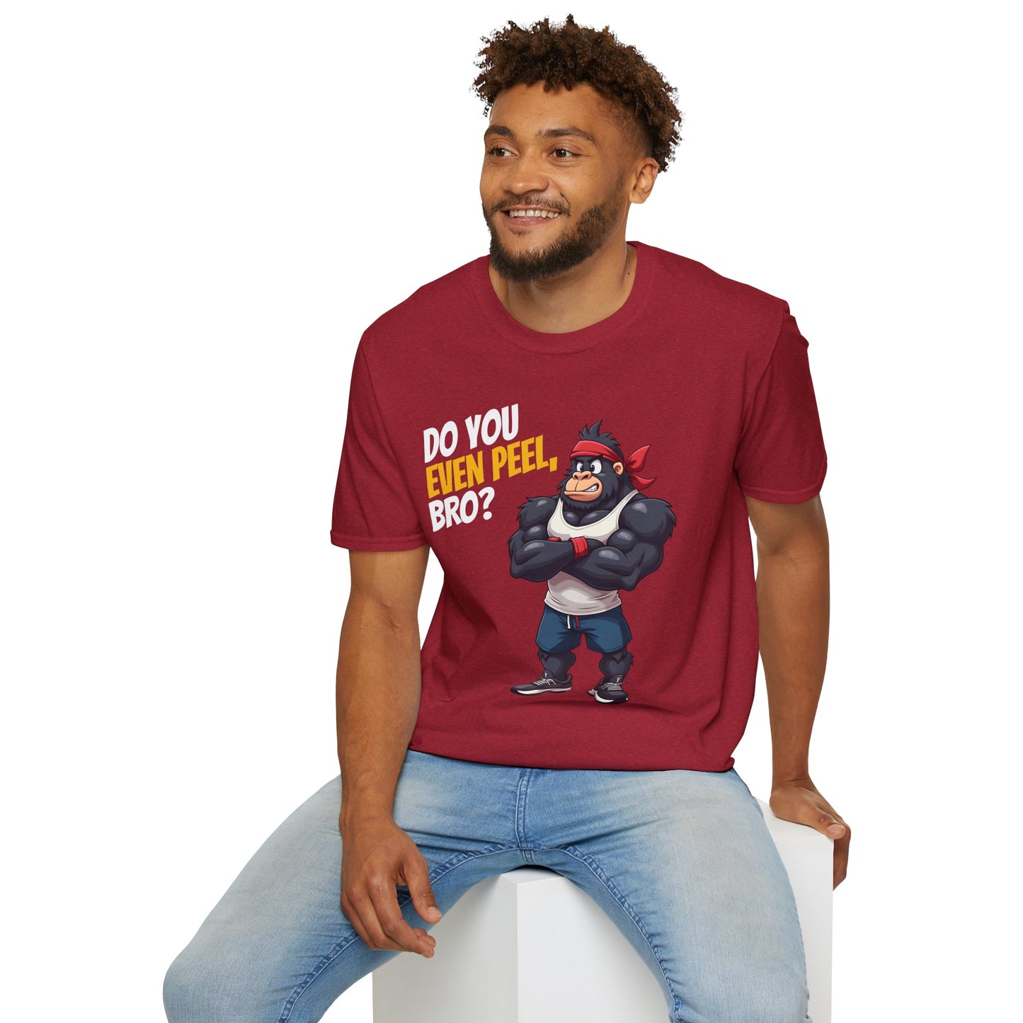 Do You Even Peel, Bro? β Funny Gym Gorilla T-Shirt
