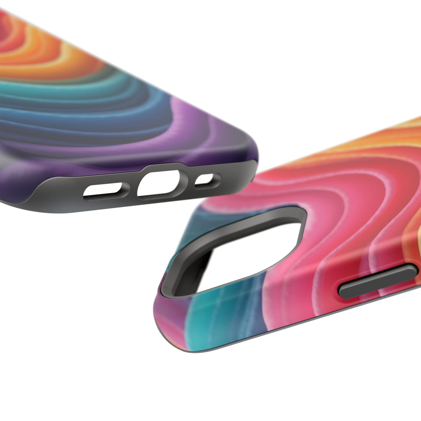 Colorful Wave Phone Case - Aesthetic iPhone Case, Pride Gift Idea, Trendy Summer Accessory