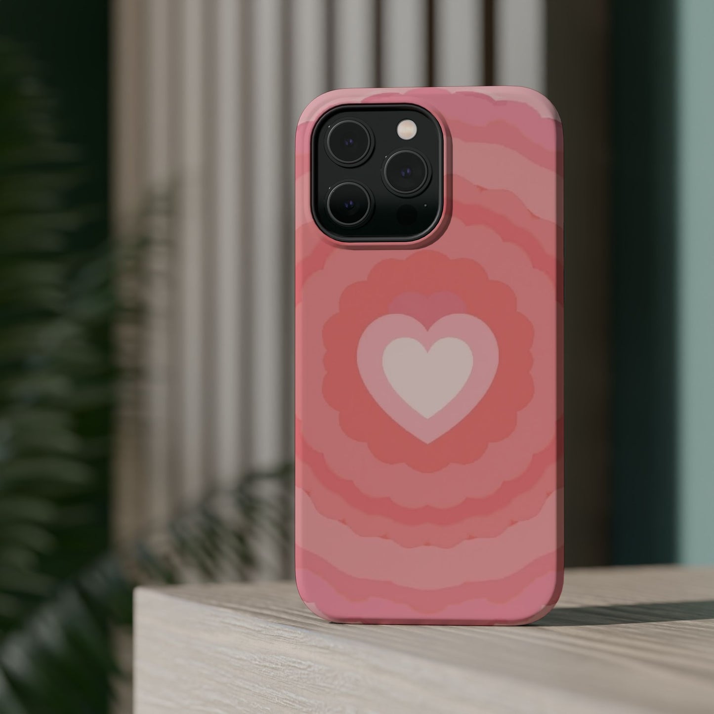 Heart Ripple iPhone Case - Cute Pink Aesthetic - Kawaii Gift for Her