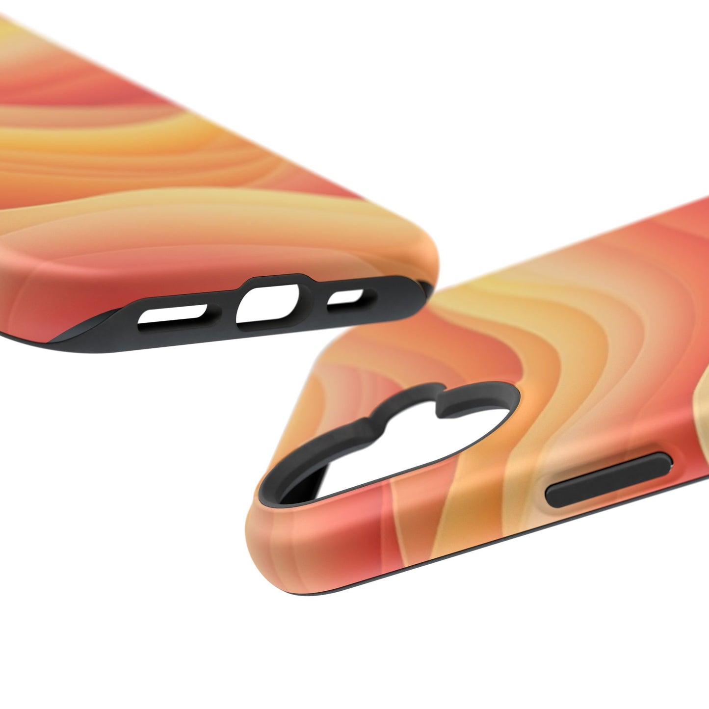 Sunset Wave Phone Case - Aesthetic Orange iPhone Case, Golden Hour Gift Idea, Trendy Beach Vibes