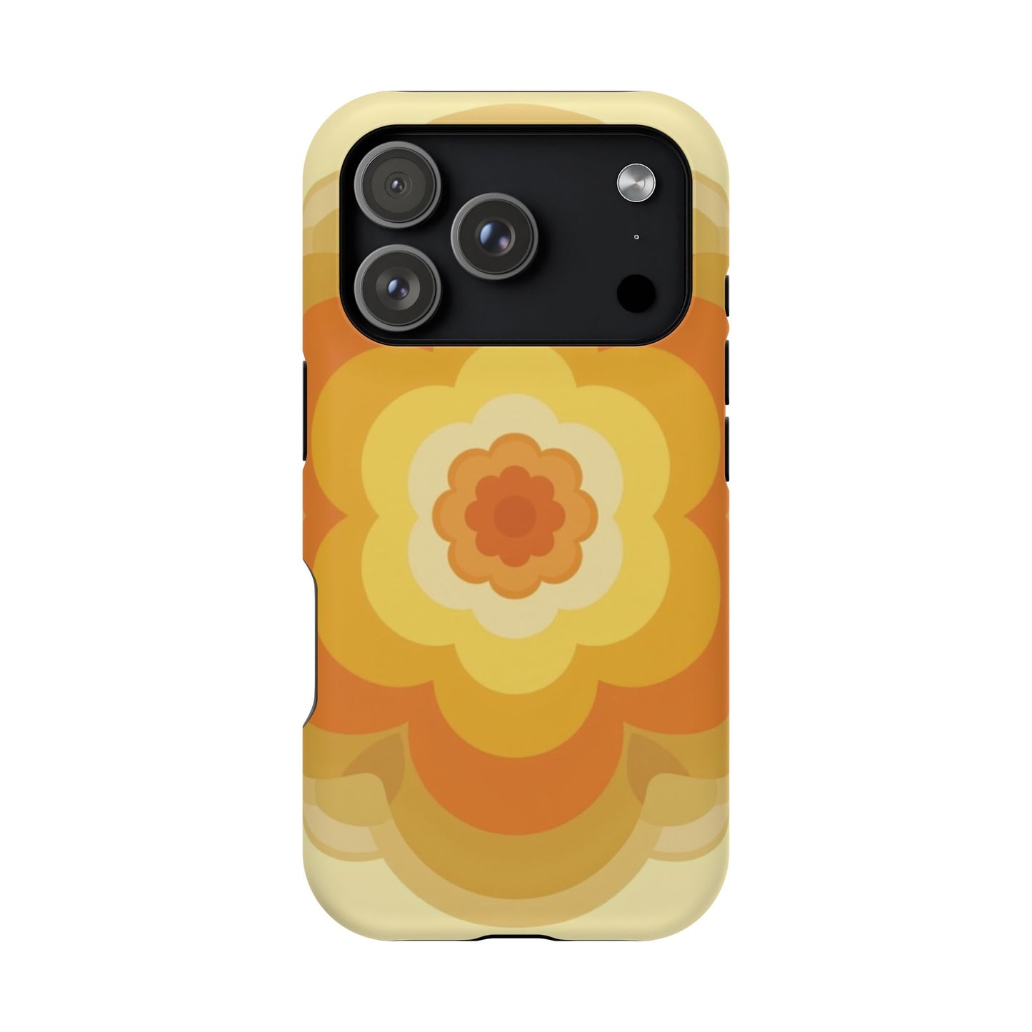 Vintage Floral iPhone Case - 70s Retro Flower Design, Groovy Aesthetic Gift Idea