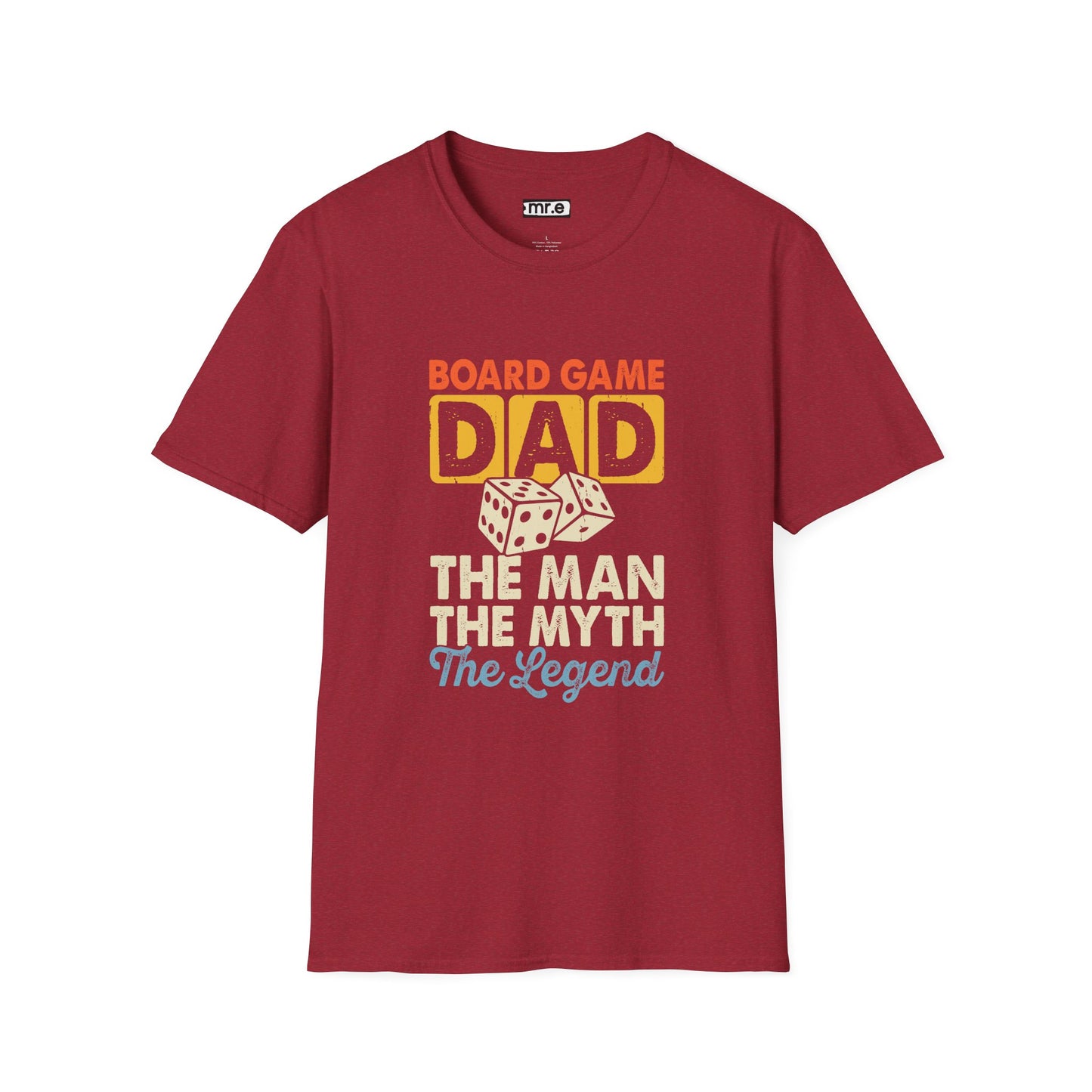 "Board Game Dad" Funny & Trendy Graphic Tee β Perfect Gift for Gamer Dads, Family Night Lovers & Game Night Champions