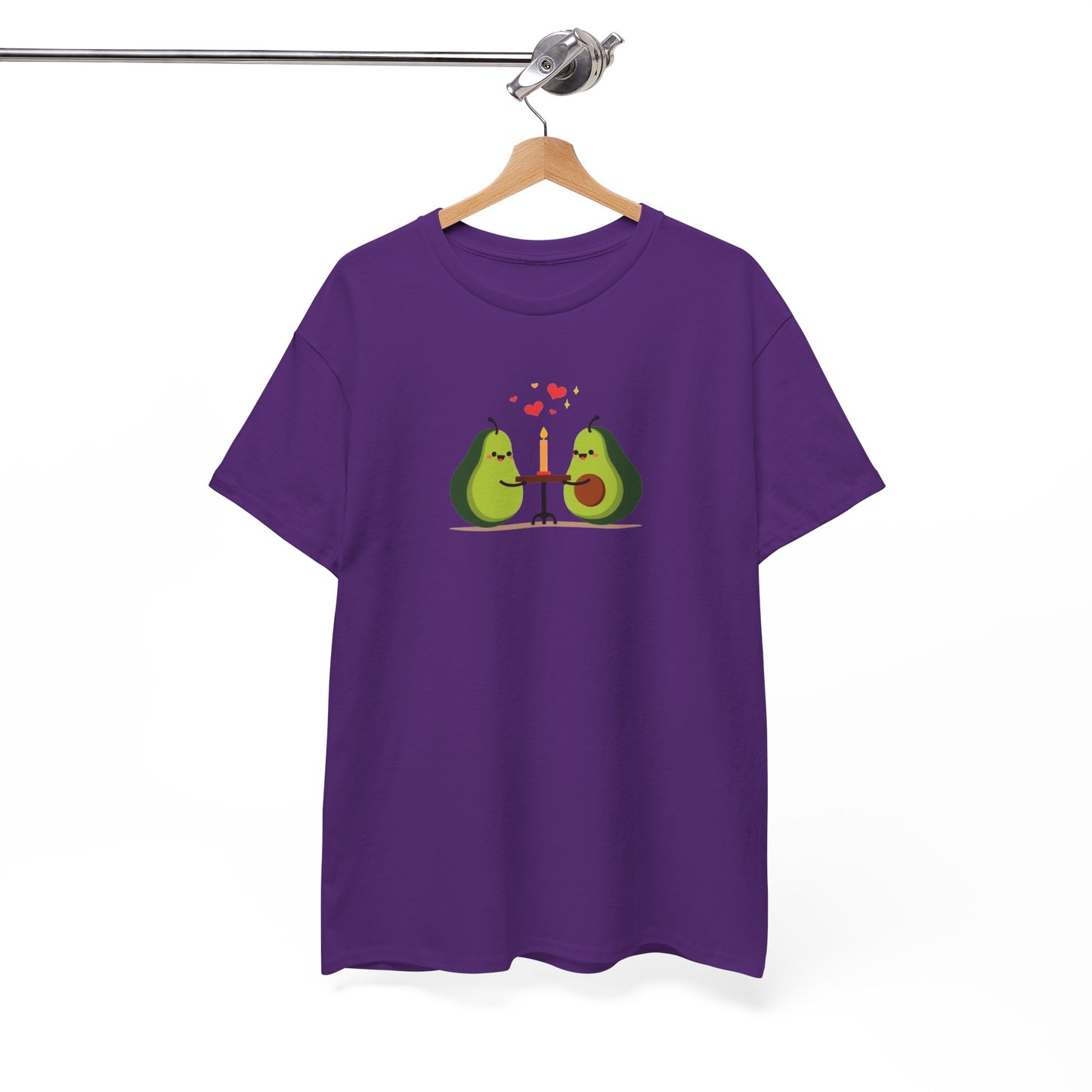 Cute Avocado Couple T-Shirt – “Avocuddles Date Night” – Funny Romantic Tee for Foodie Lovers & Veggie Fans