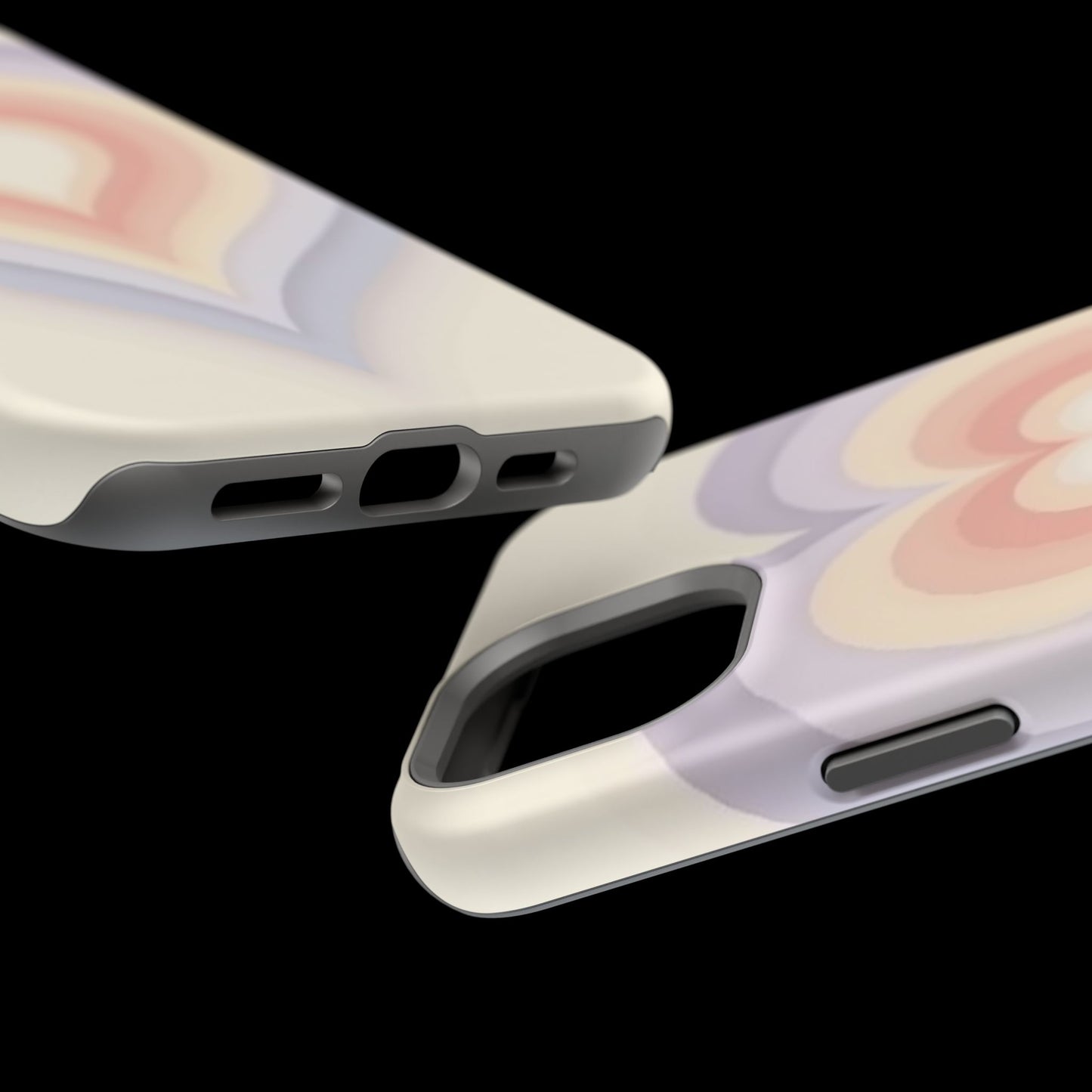 Radiant Heart iPhone Case - Pastel Layered Design - Cute Y2K Aesthetic Gift