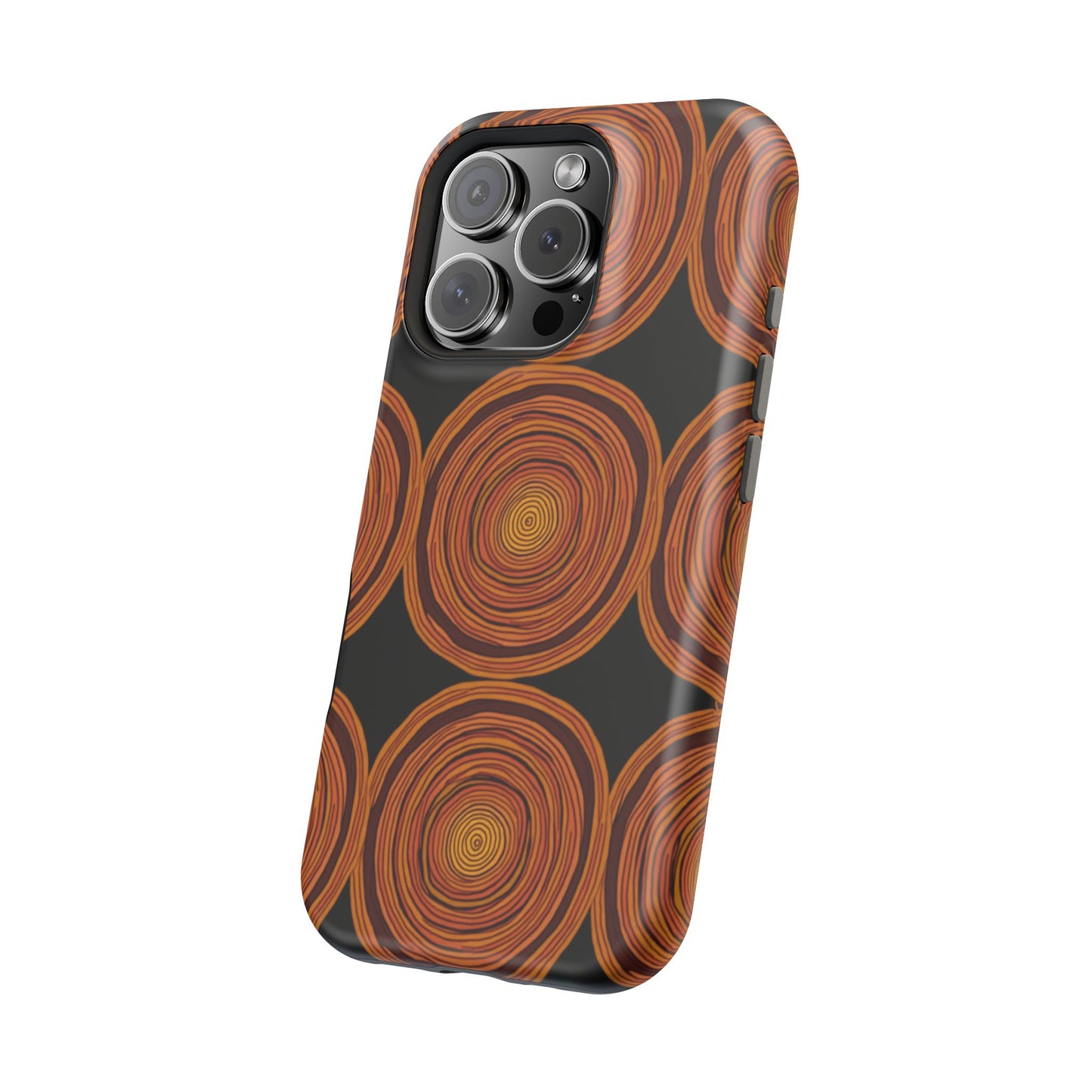 Rustic Swirl iPhone Case - Boho Wood Grain Pattern - Aesthetic Phone Accessories