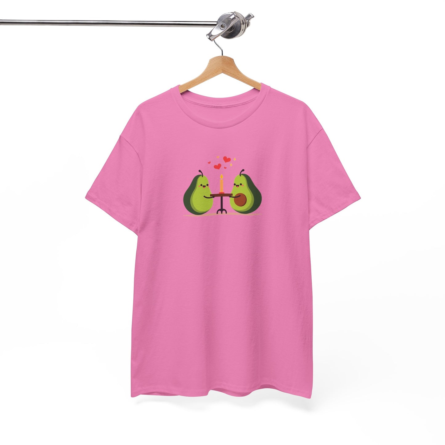 Cute Avocado Couple T-Shirt – “Avocuddles Date Night” – Funny Romantic Tee for Foodie Lovers & Veggie Fans