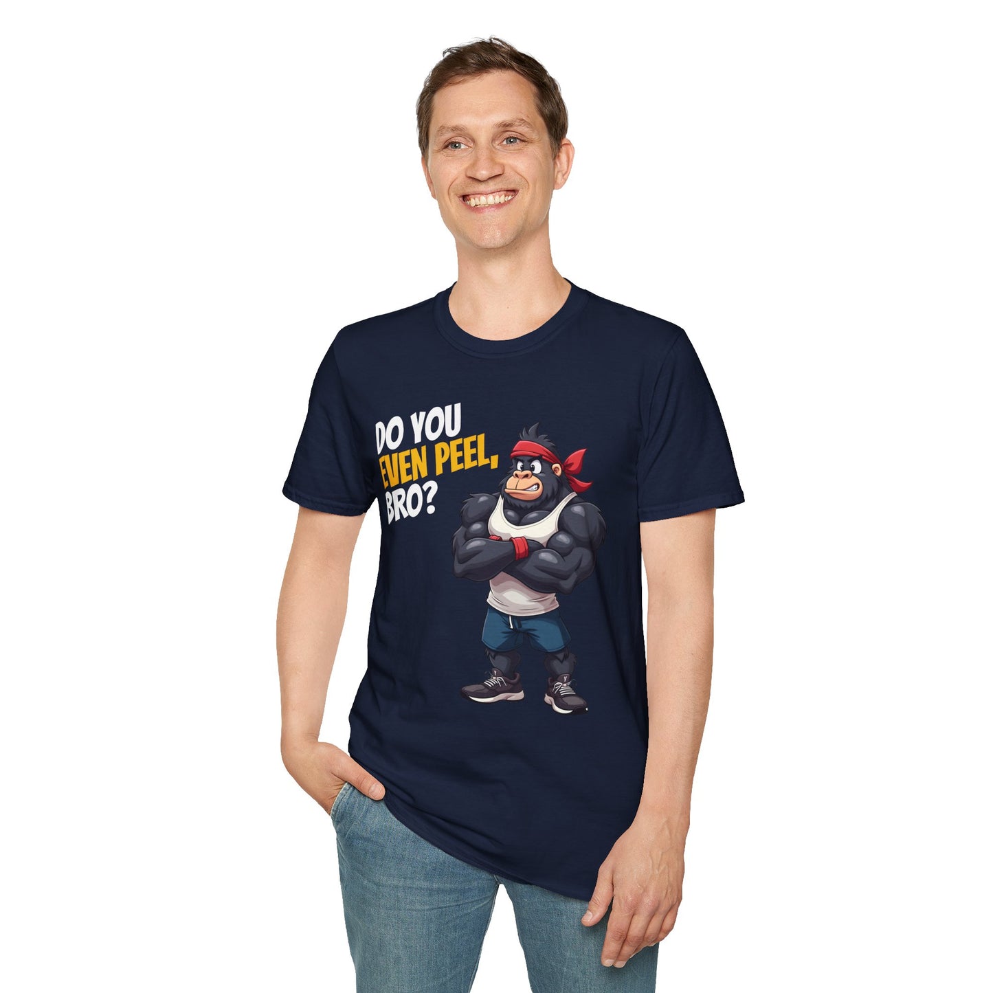 Do You Even Peel, Bro? β Funny Gym Gorilla T-Shirt