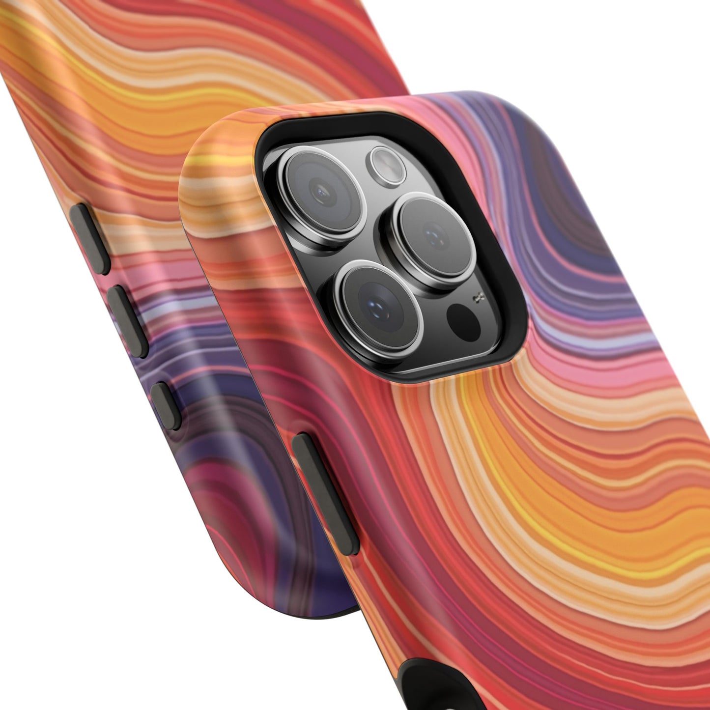 Lava Flow iPhone Case - Abstract Swirl Design, Trendy Aesthetic Gift Idea