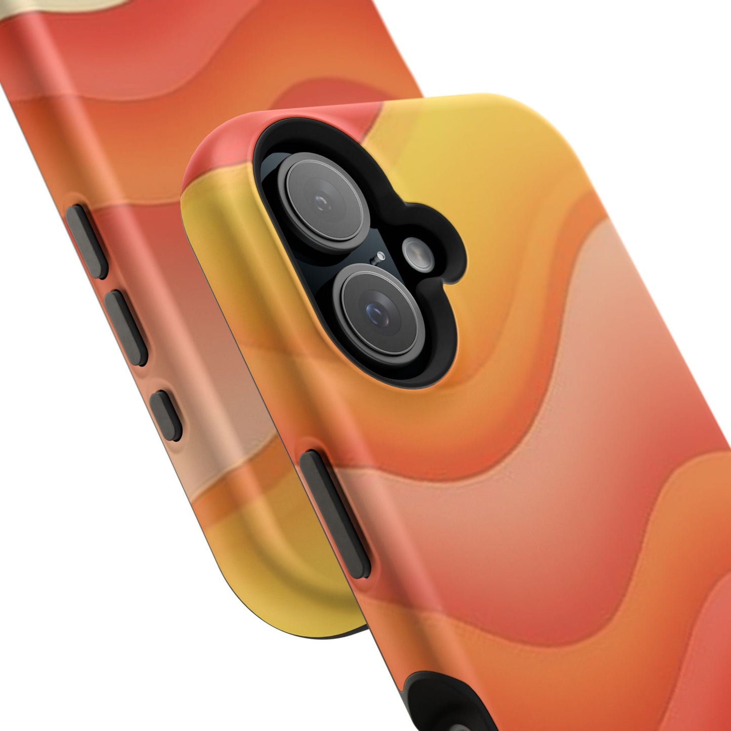 Sunset Waves Phone Case - Aesthetic Orange & Yellow Gift | Retro Summer Vibes Cases