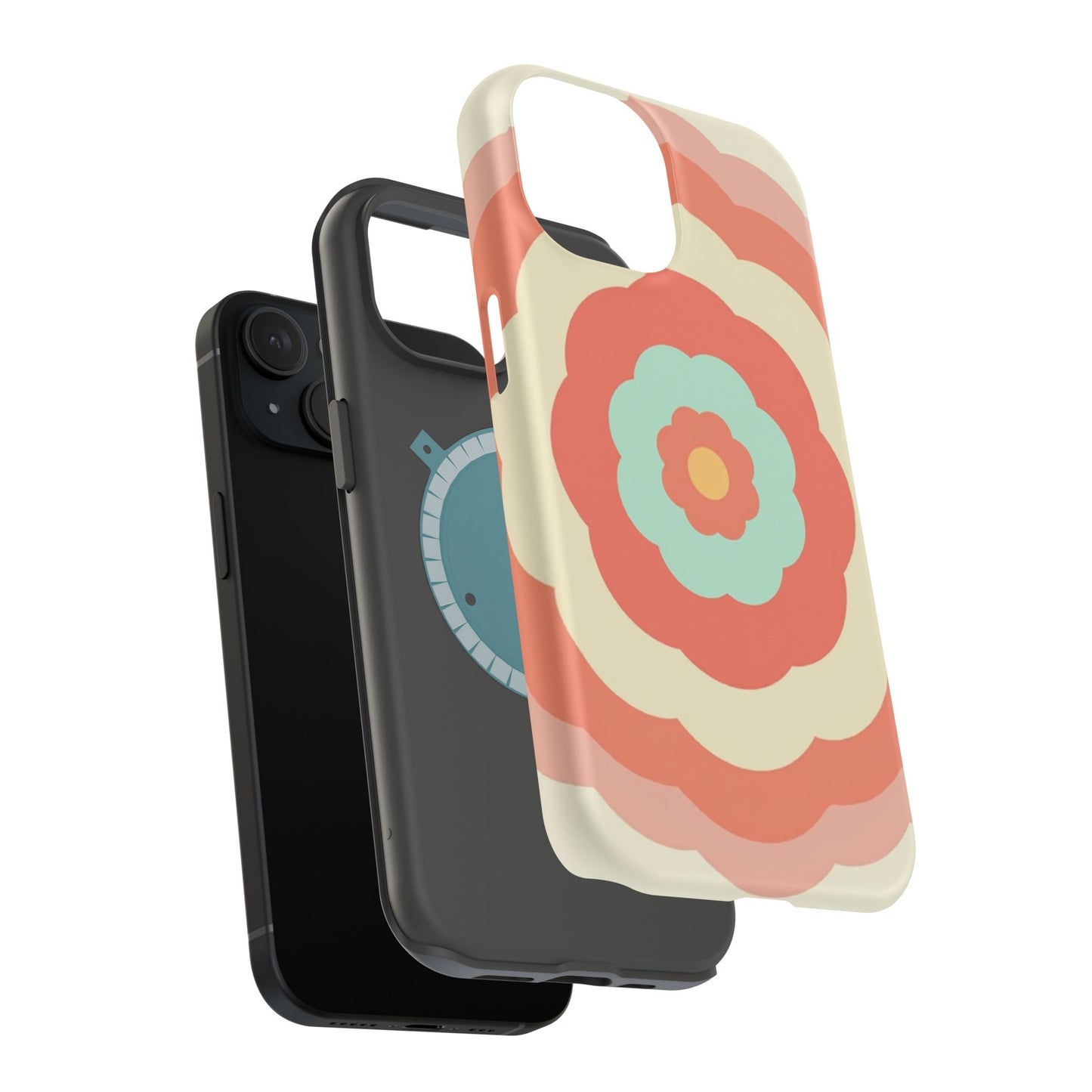 Cute Flower Phone Case - Pastel Aesthetic iPhone Case, Kawaii Gift Idea, Retro Floral Design
