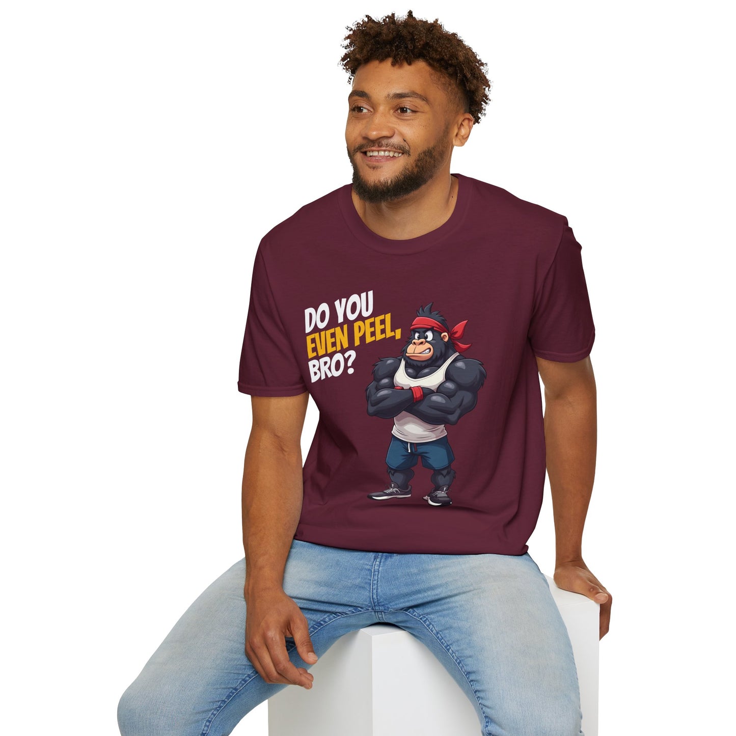 Do You Even Peel, Bro? β Funny Gym Gorilla T-Shirt