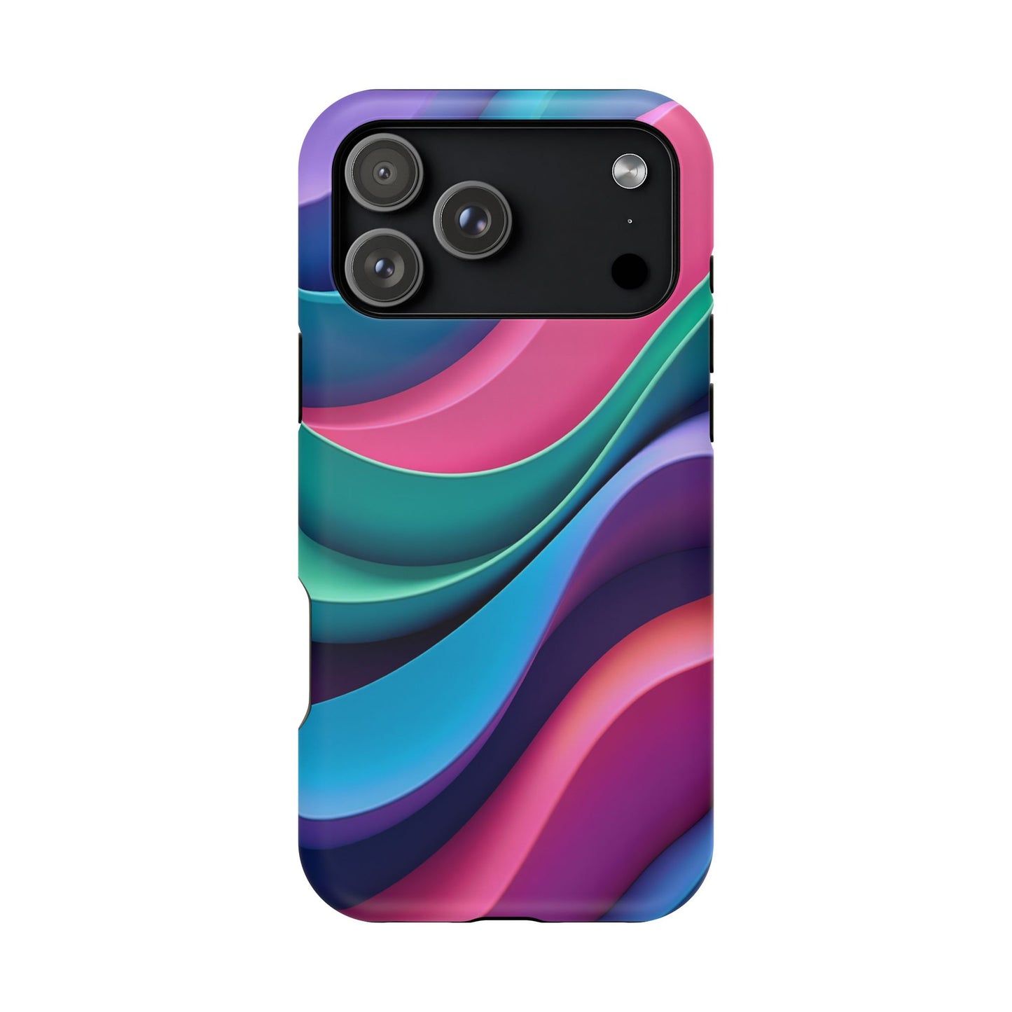 Aesthetic Wave Phone Case - Colorful iPhone Case, Ocean Gift Idea, Trendy Summer Accessory