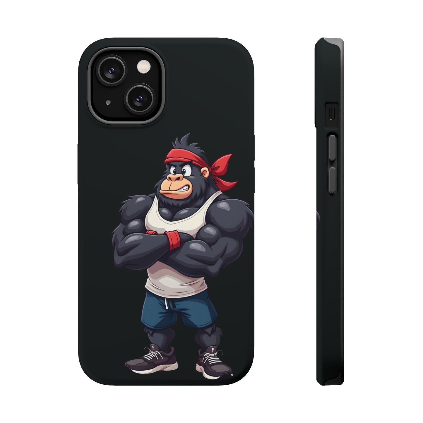 Red Band Gym Gorilla Phone Case β Fierce Style Meets Tough Protection