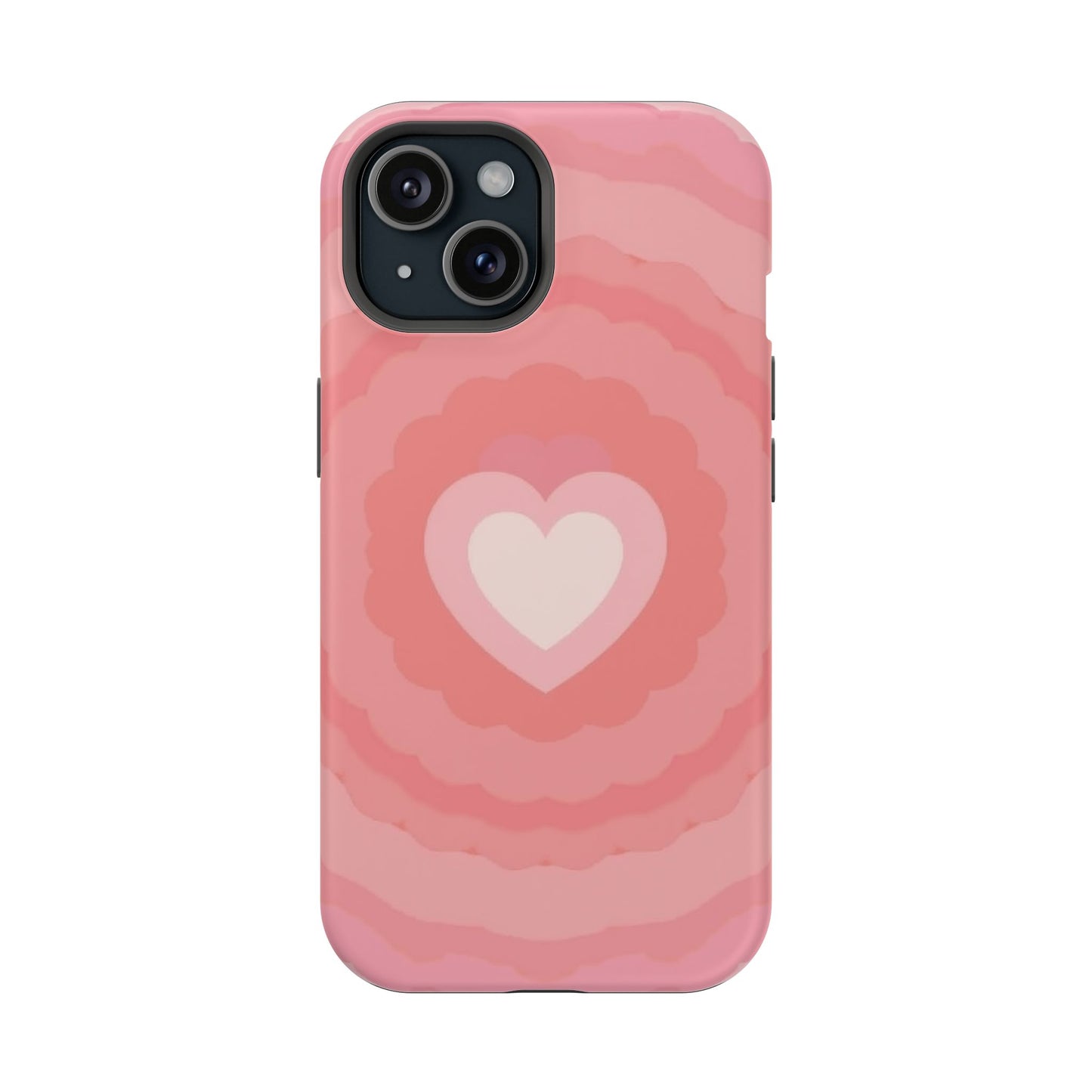 Heart Ripple iPhone Case - Cute Pink Aesthetic - Kawaii Gift for Her