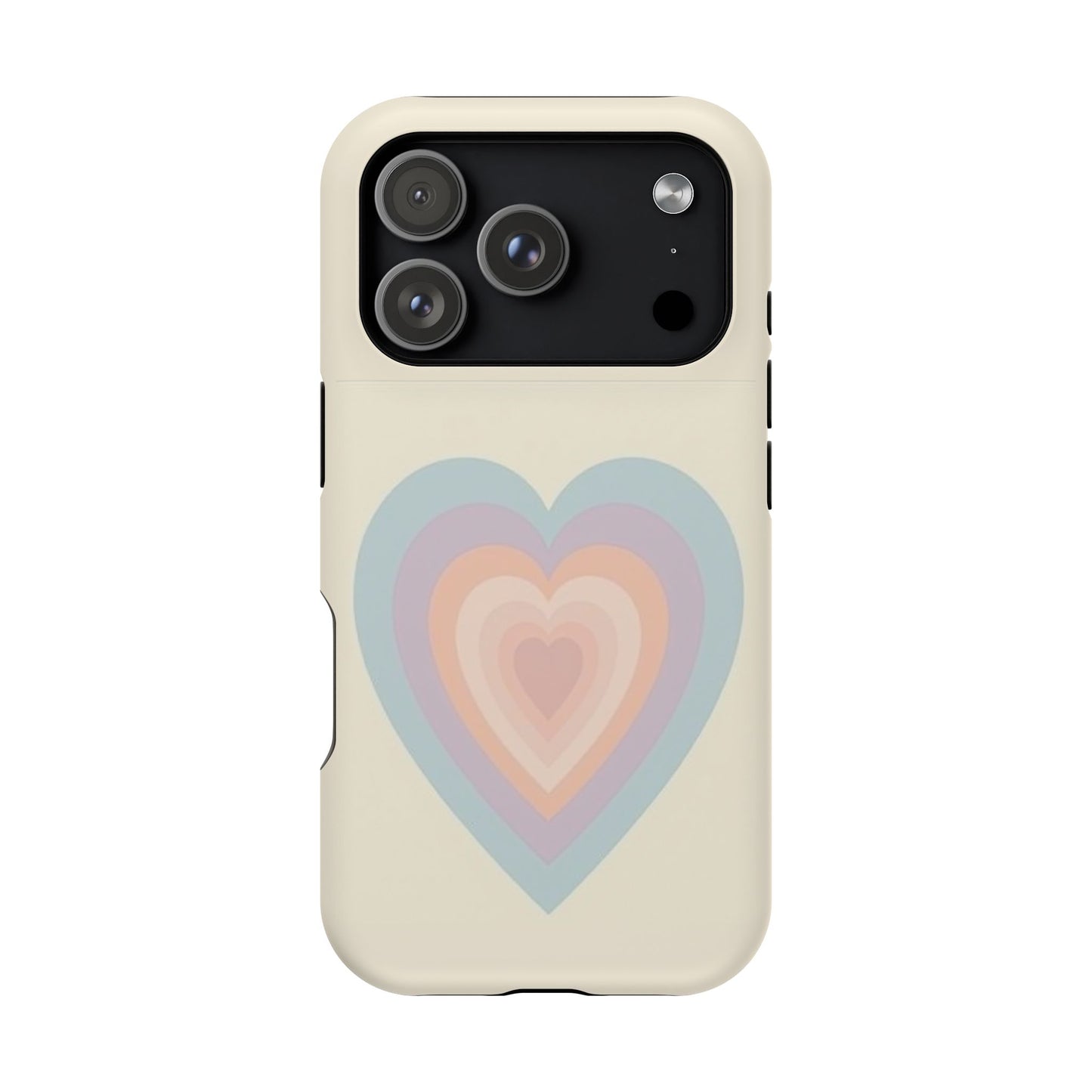 Pastel Heart iPhone Case - Retro Aesthetic Y2K Gift - Cute Phone Accessories