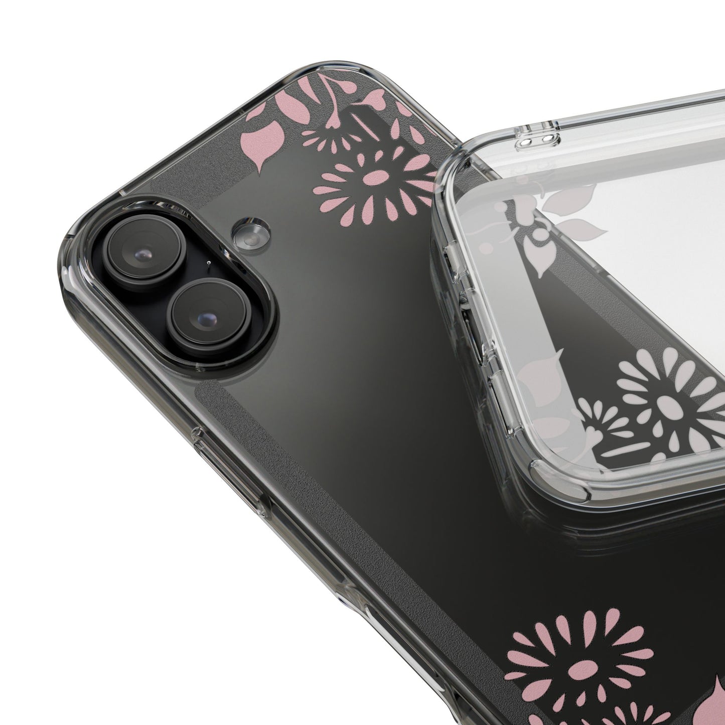 Elegant Floral Clear Phone Case β Minimalist Chic Protection