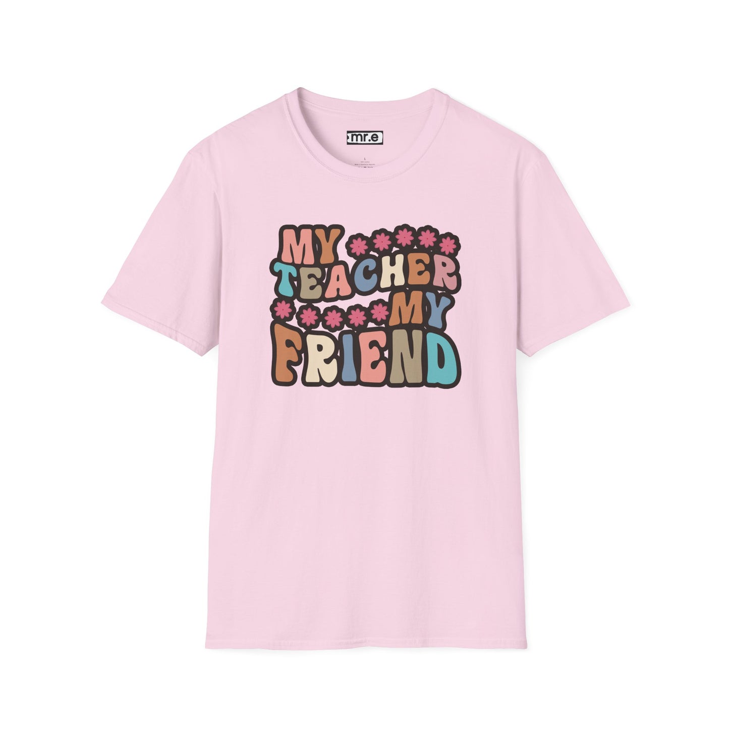 Retro Teacher Gift - My Teacher My Friend Tee, Vintage Style Educator Shirt, Thank You Gift for Teachers, End of School Year Present