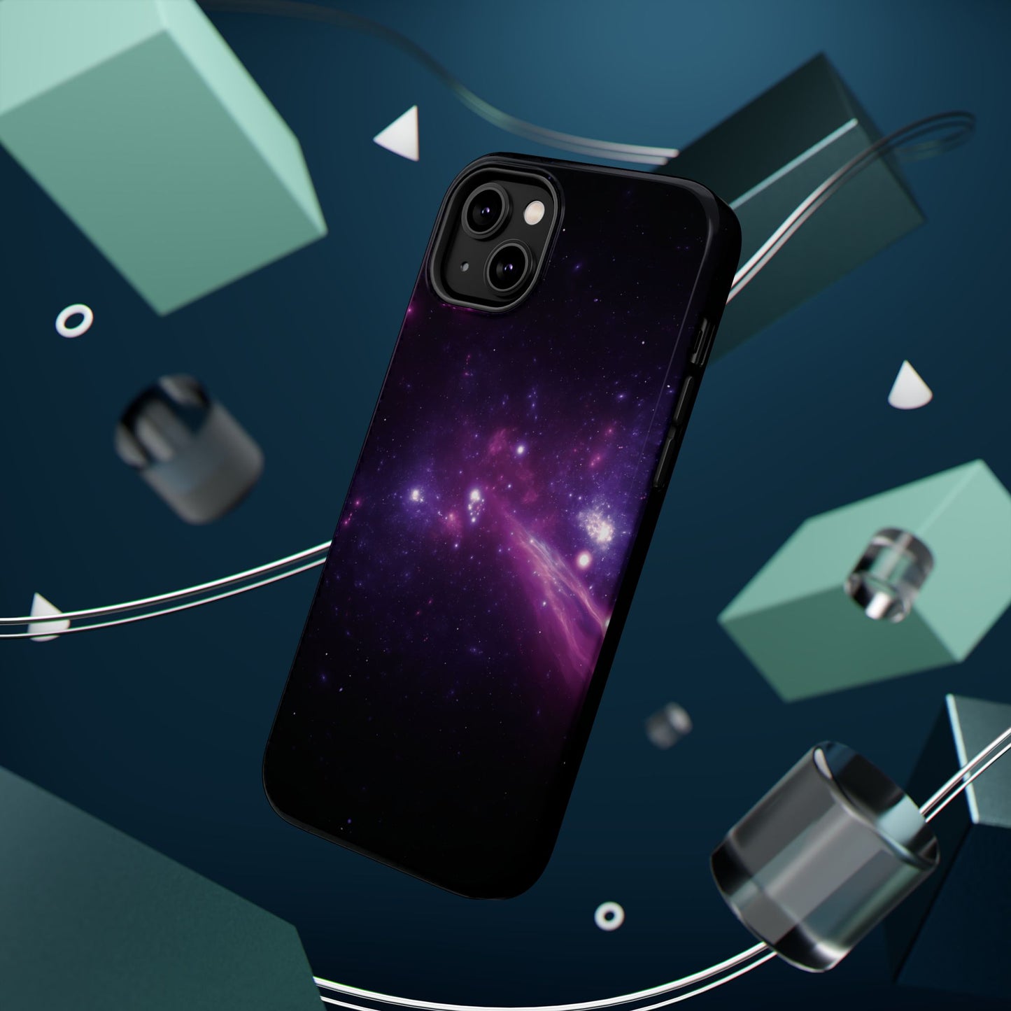 Purple Galaxy Phone Case - Aesthetic iPhone Case | Space Art Design | Gifts for Her | Unique Phone Accessories