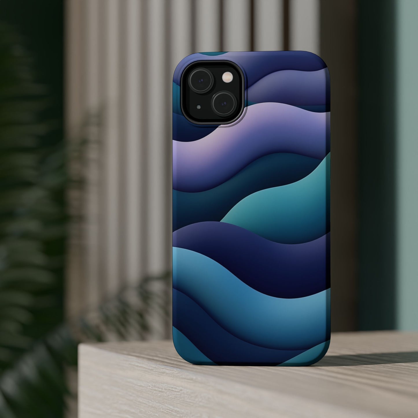 Blue Wave Phone Case - Aesthetic iPhone Case, Calming Gift Idea, Minimalist Summer Accessory