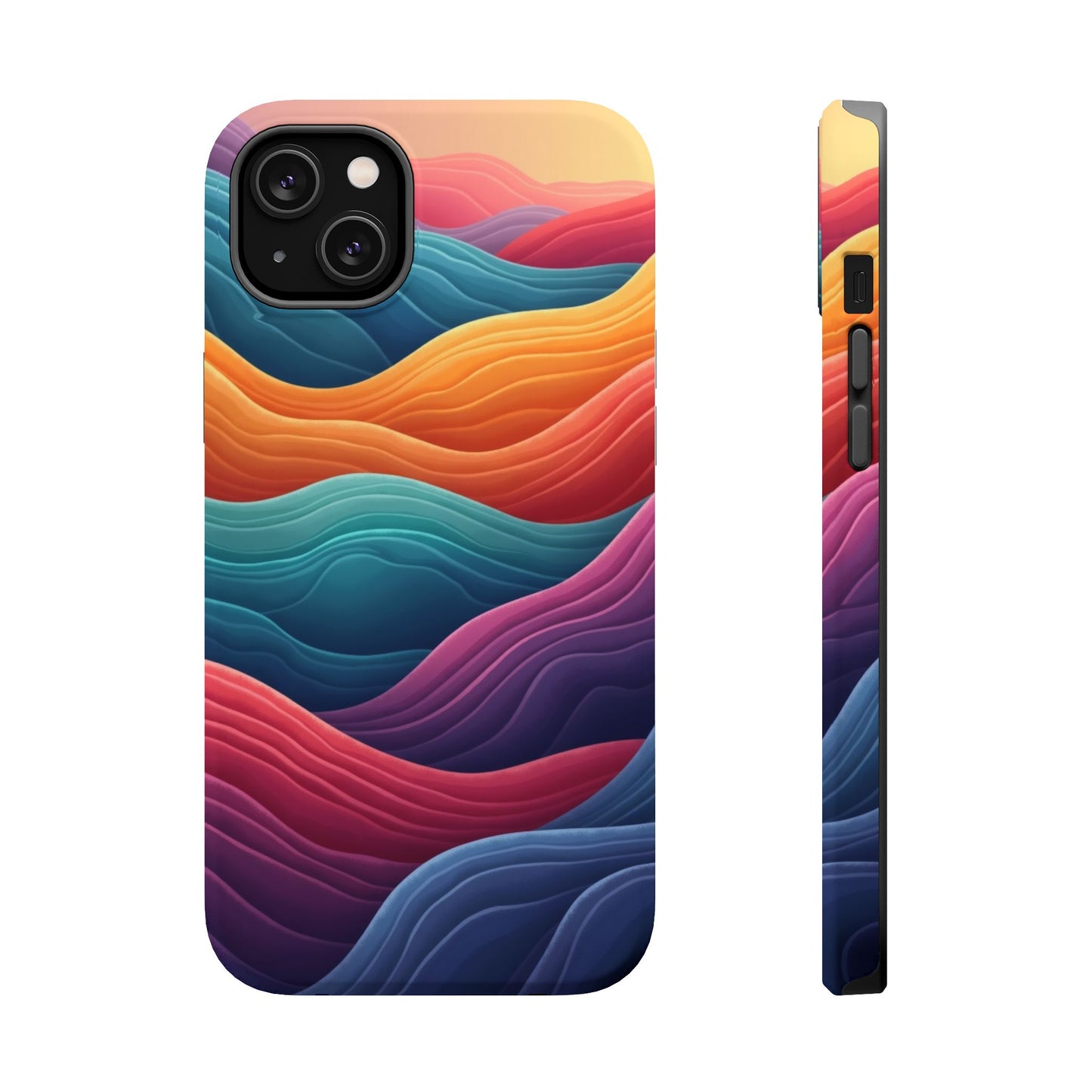 Abstract Wave Phone Case - Aesthetic iPhone Case, Pastel Gift Idea, Trendy Summer Accessory