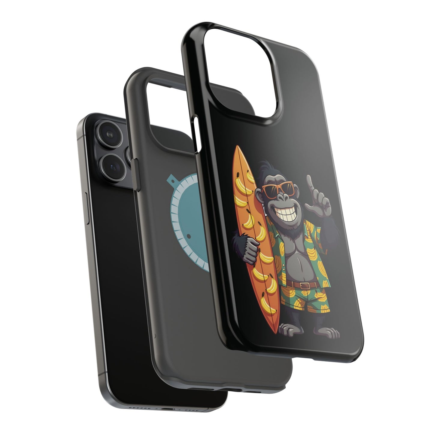 Banana Vibes Surf Gorilla Phone Case β Tropical Chill Meets Jungle Fun