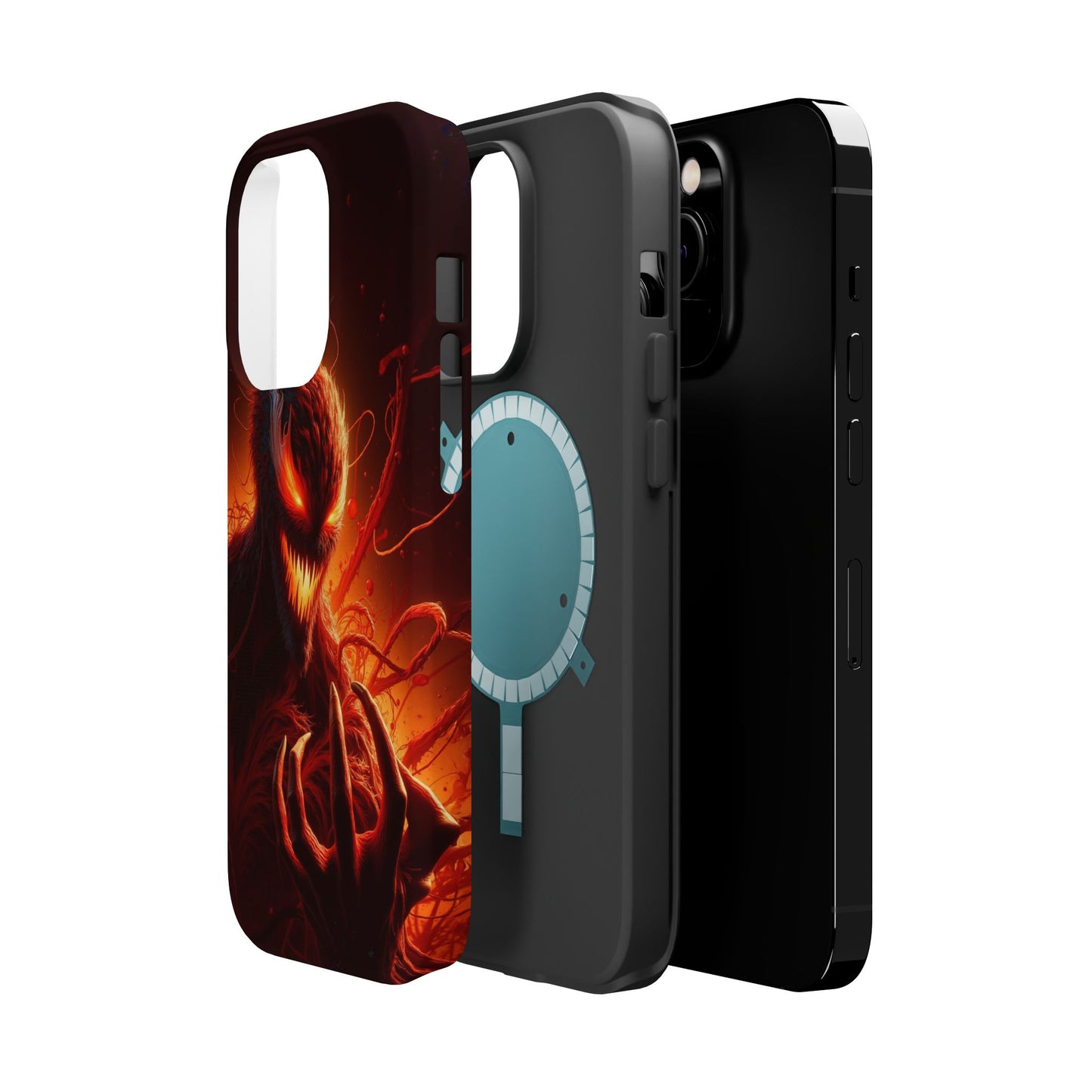 Fiery Alien Phone Case - Aesthetic iPhone Case | Sci-Fi Art Design | Gifts for Him | Unique Phone Accessories
