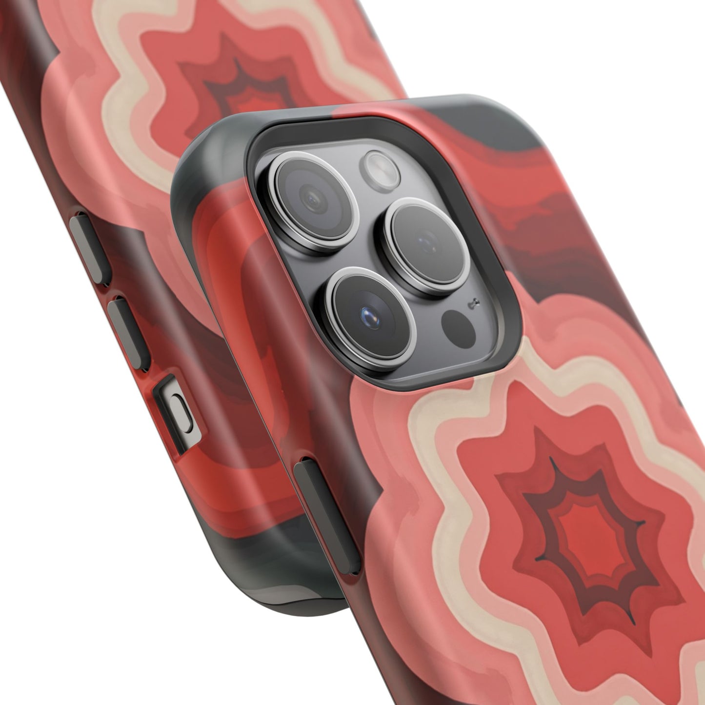 Retro Flower Phone Case - Aesthetic iPhone Case, 70s Inspired Gift, Groovy Pattern Design