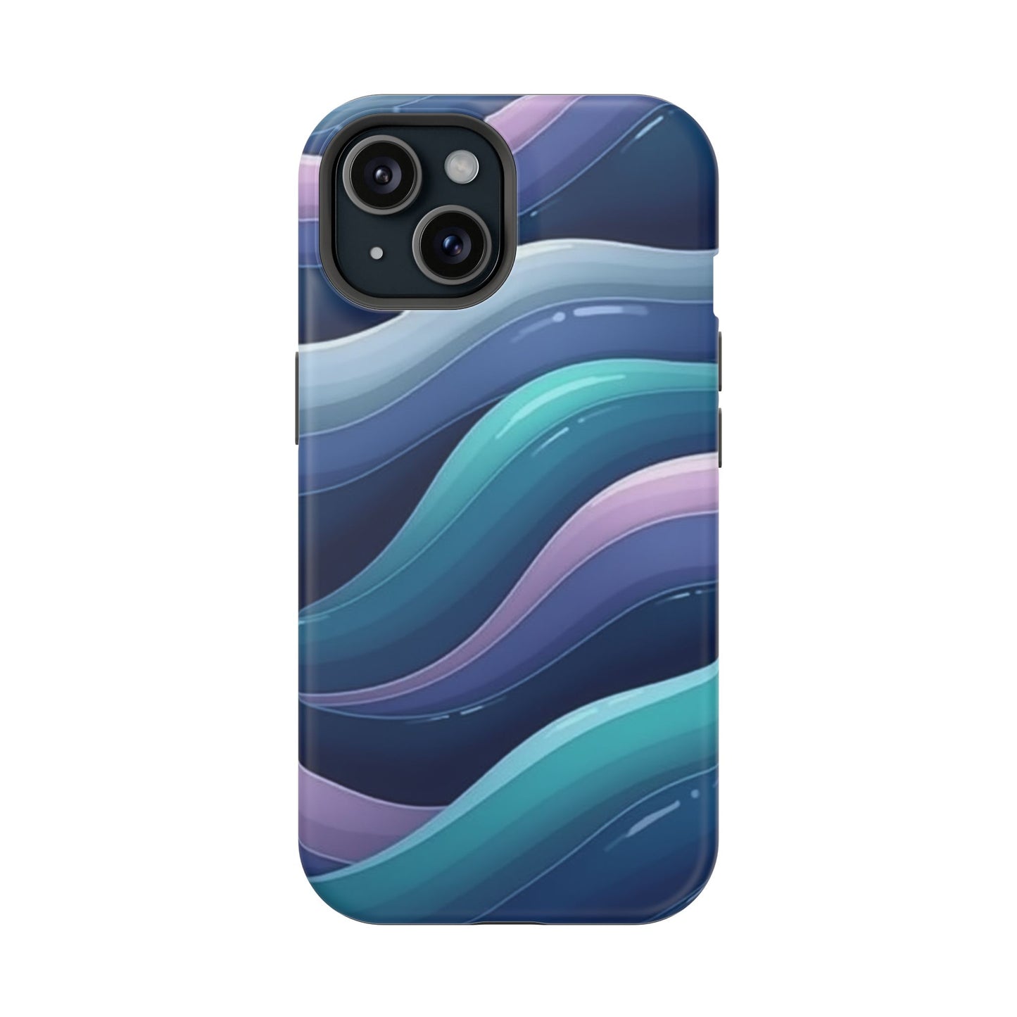 Blue Wave Phone Case - Aesthetic iPhone Case | Dark Moody Gradient Design | Gifts for Her | Unique Art Print