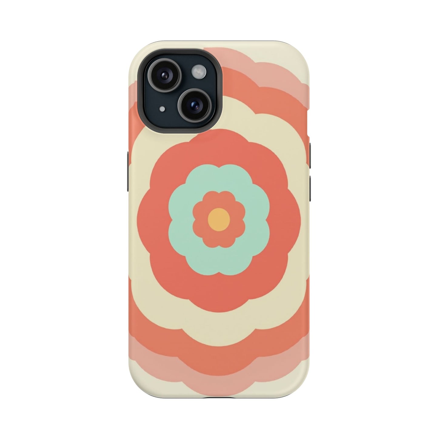 Cute Flower Phone Case - Pastel Aesthetic iPhone Case, Kawaii Gift Idea, Retro Floral Design