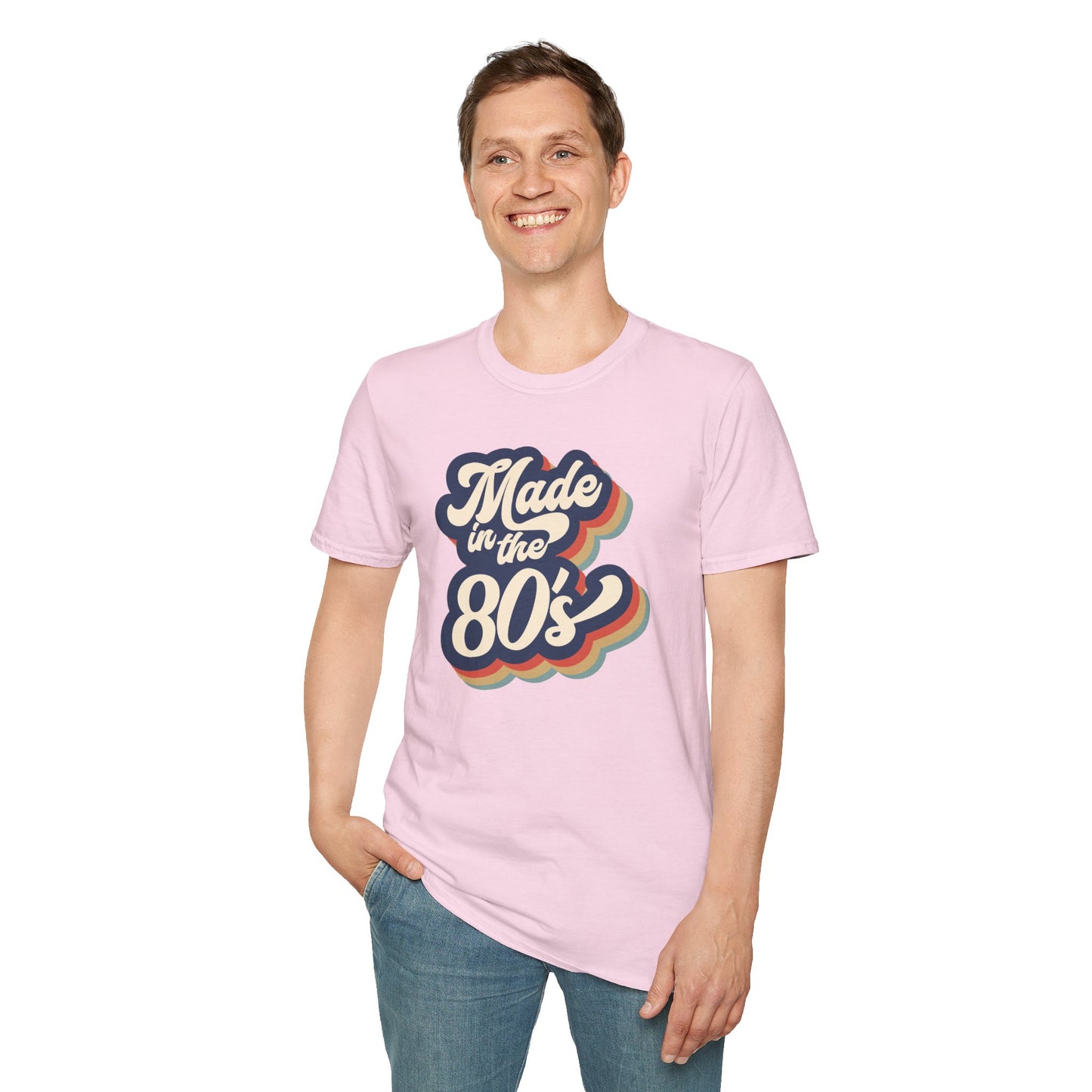 "Made in the 80s" T-Shirt β Retro Throwback Tee | Nostalgic 80s Fashion Graphic Shirt for Men & Women | Vintage Pop Culture Style