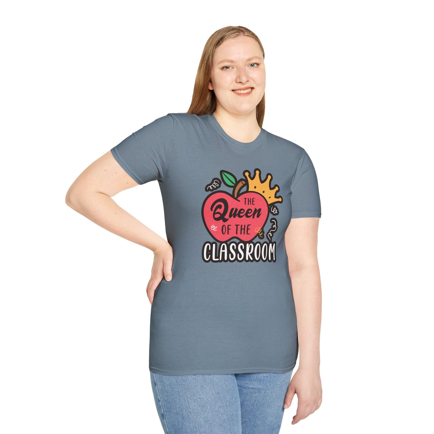 Teacher Shirt - Queen of the Classroom Tee, Gift for Teachers, Appreciation Gift, Cute Educator Graphic Top, Back to School Outfit