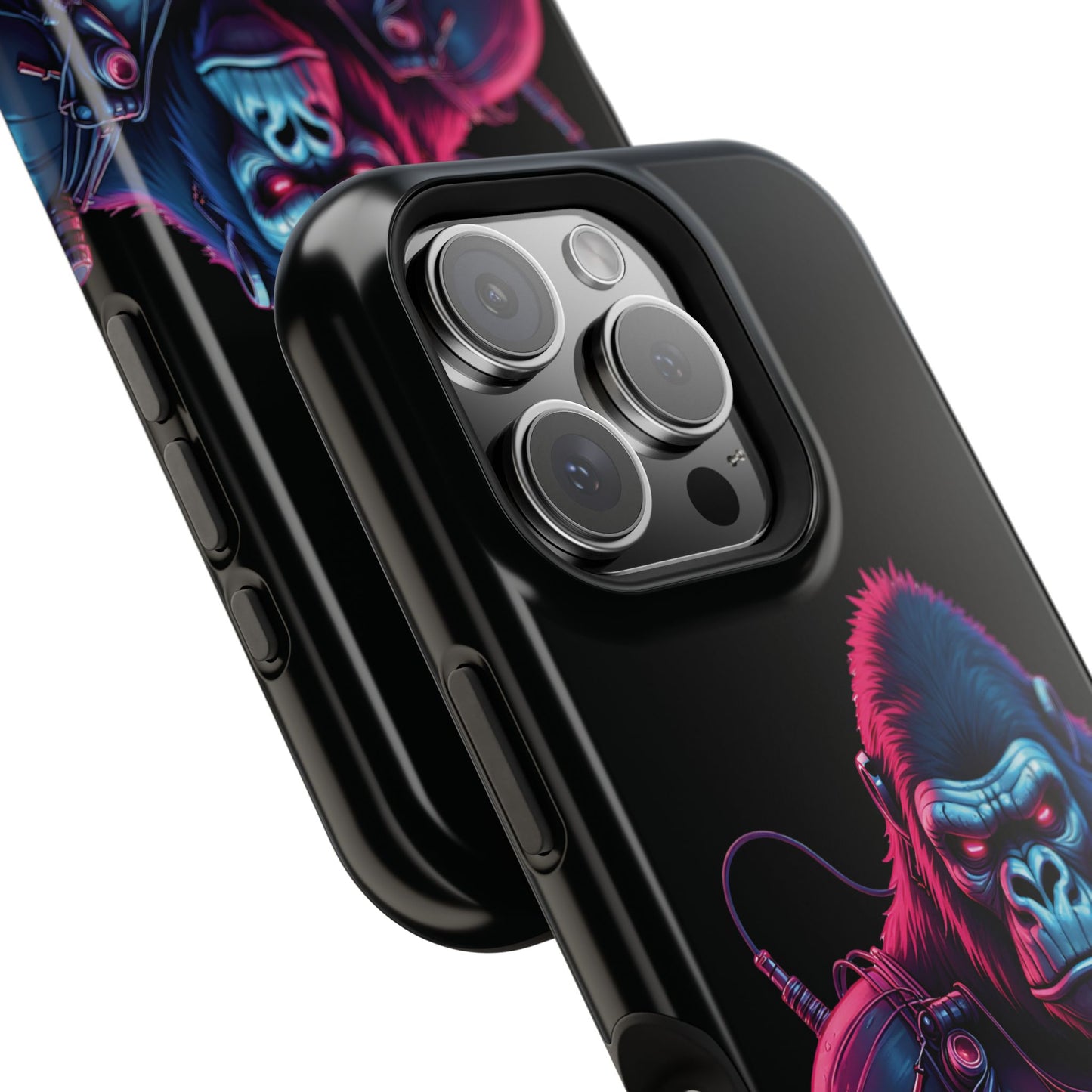 Cyber Primal Phone Case – Neon Power, Gorilla Strength