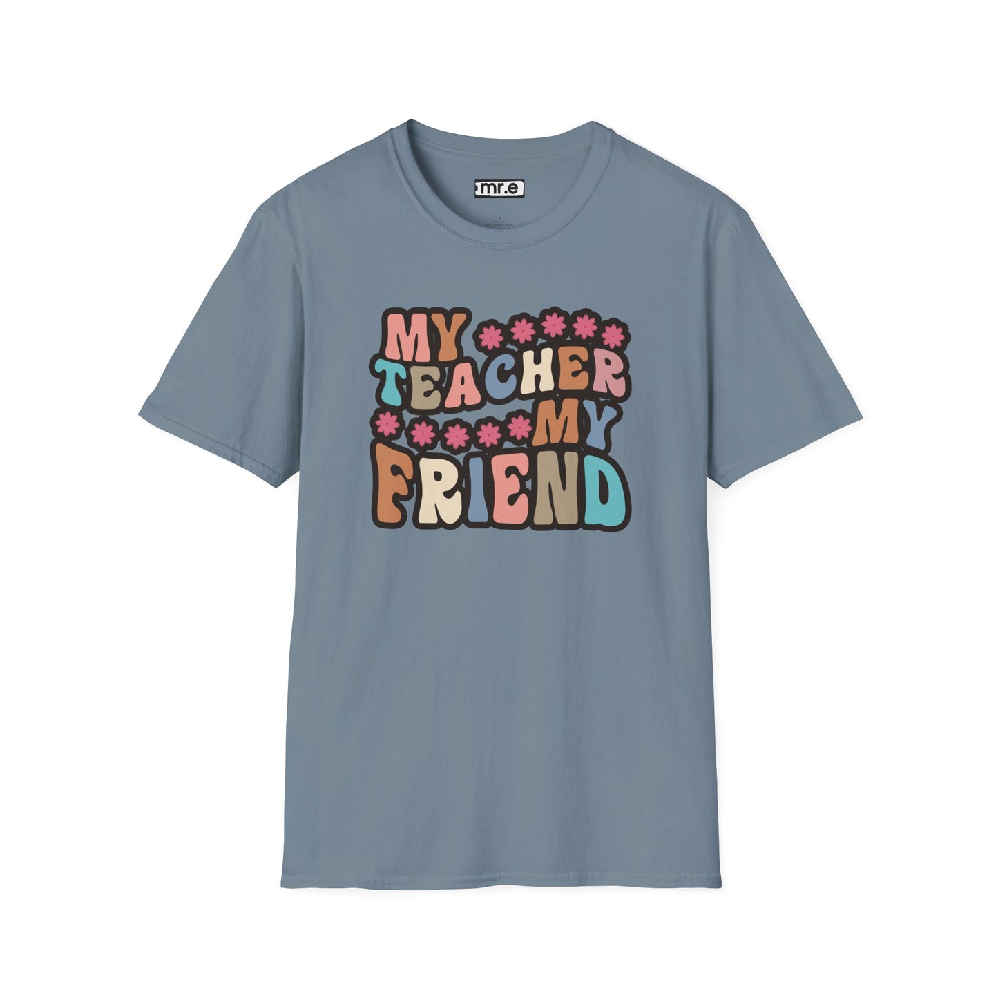 Retro Teacher Gift - My Teacher My Friend Tee, Vintage Style Educator Shirt, Thank You Gift for Teachers, End of School Year Present