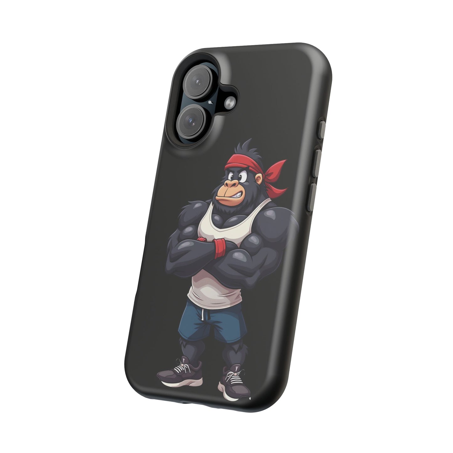 Red Band Gym Gorilla Phone Case β Fierce Style Meets Tough Protection