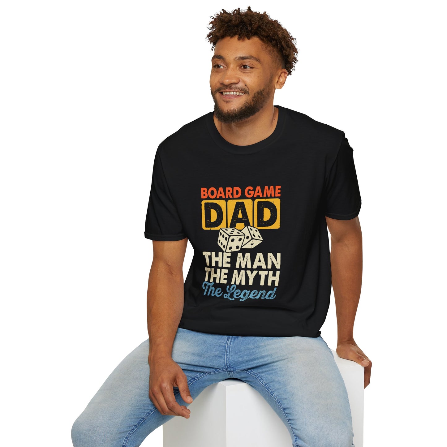 "Board Game Dad" Funny & Trendy Graphic Tee β Perfect Gift for Gamer Dads, Family Night Lovers & Game Night Champions
