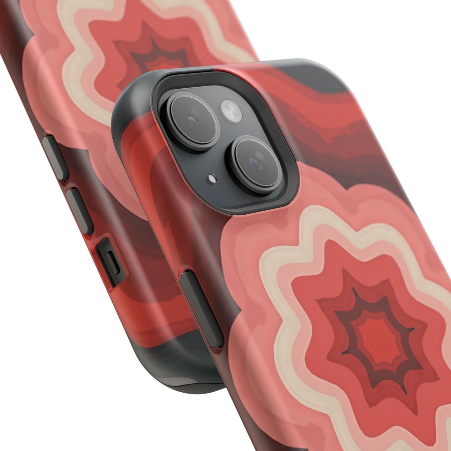 Retro Flower Phone Case - Aesthetic iPhone Case, 70s Inspired Gift, Groovy Pattern Design