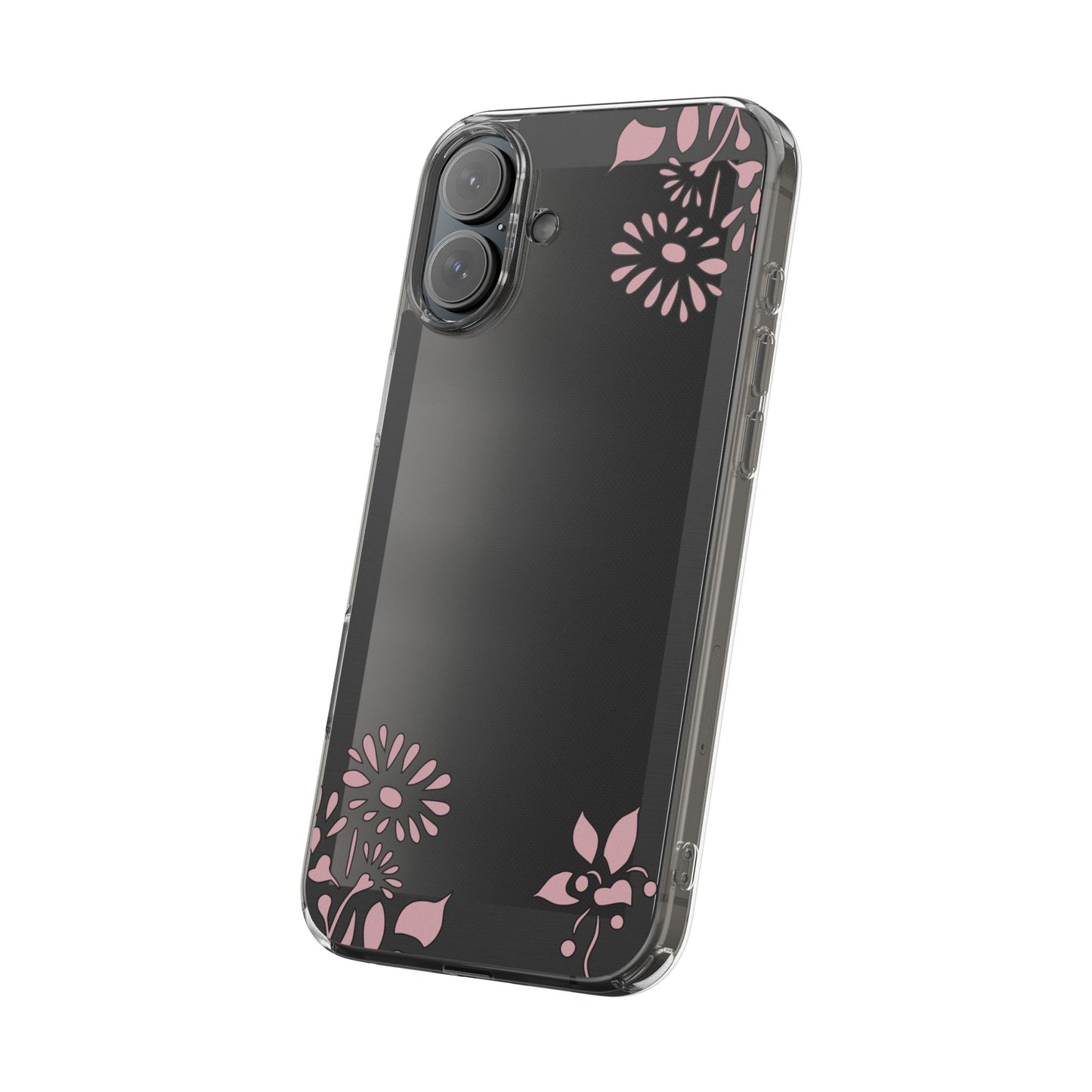 Elegant Floral Clear Phone Case β Minimalist Chic Protection
