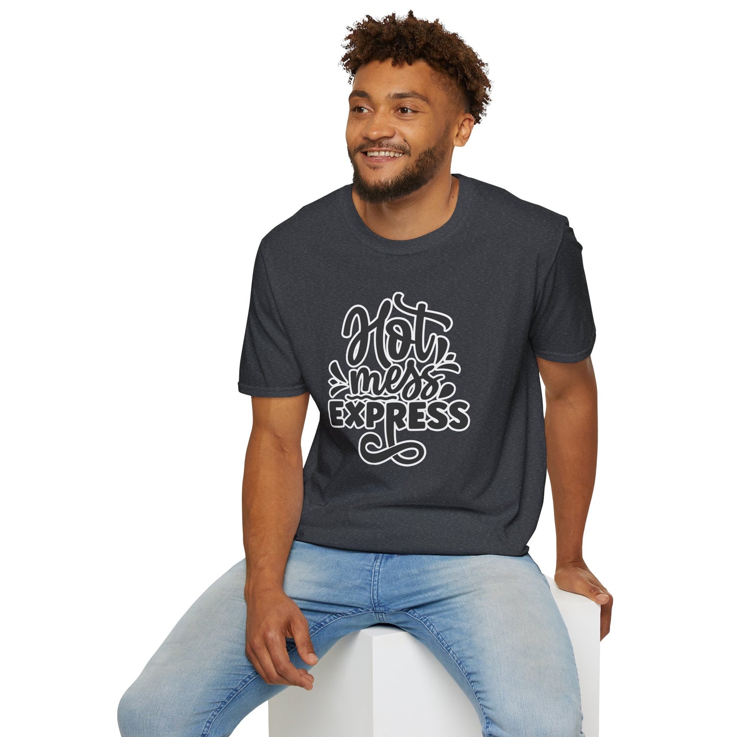 "Hot Mess Express" Funny & Bold T-Shirt β Ironic Confidence Tee for Chaotic, Cool, and Unapologetically You
