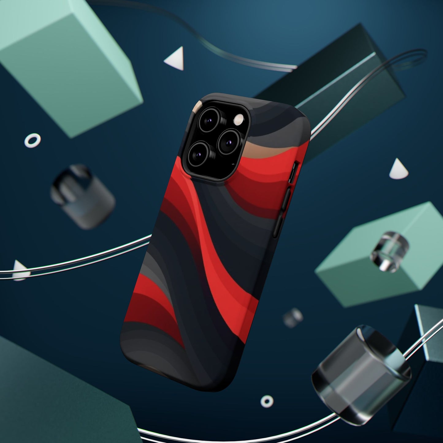 Dynamic Elegance Phone Case - Bold Wave Design | Trendy Aesthetic Gift Idea
