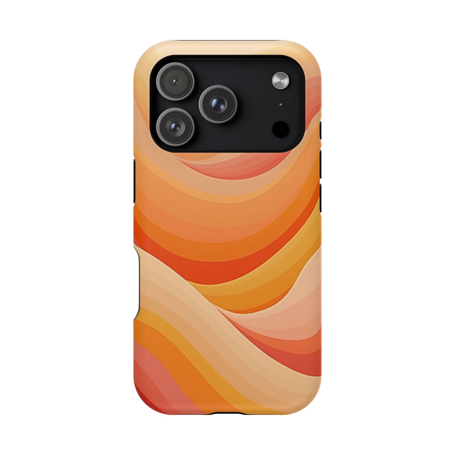 Retro Wave Phone Case - 70s Inspired Aesthetic | Orange Gradient iPhone Case | Gifts for Her | Vintage Style Sun Design