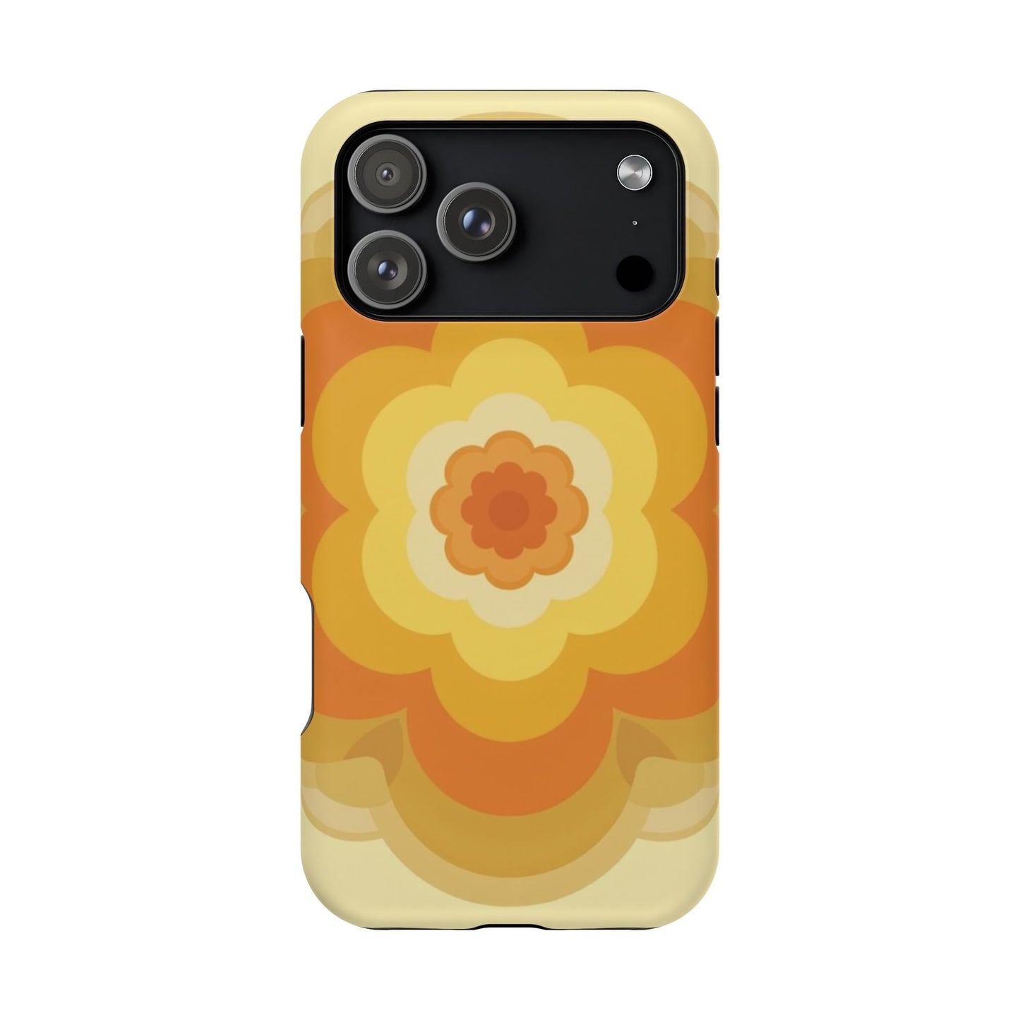 Vintage Floral iPhone Case - 70s Retro Flower Design, Groovy Aesthetic Gift Idea