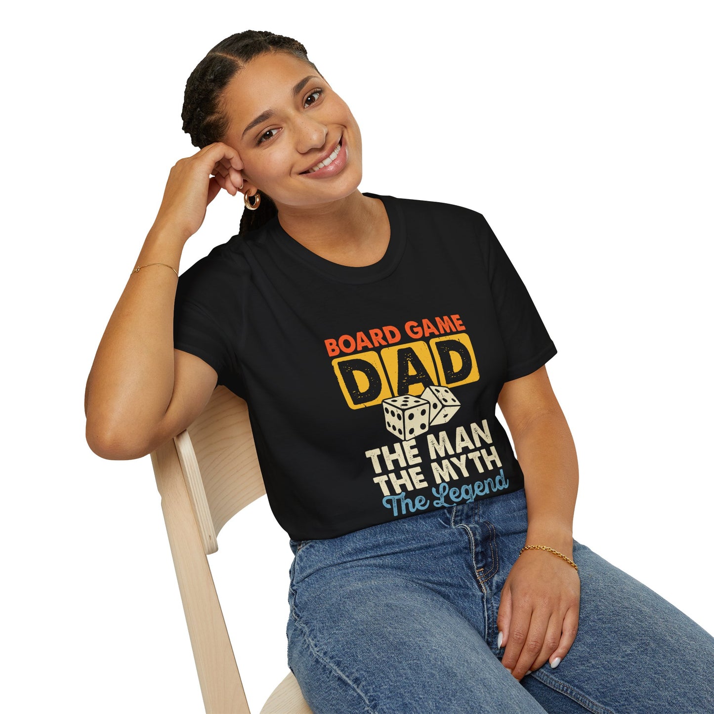 "Board Game Dad" Funny & Trendy Graphic Tee β Perfect Gift for Gamer Dads, Family Night Lovers & Game Night Champions