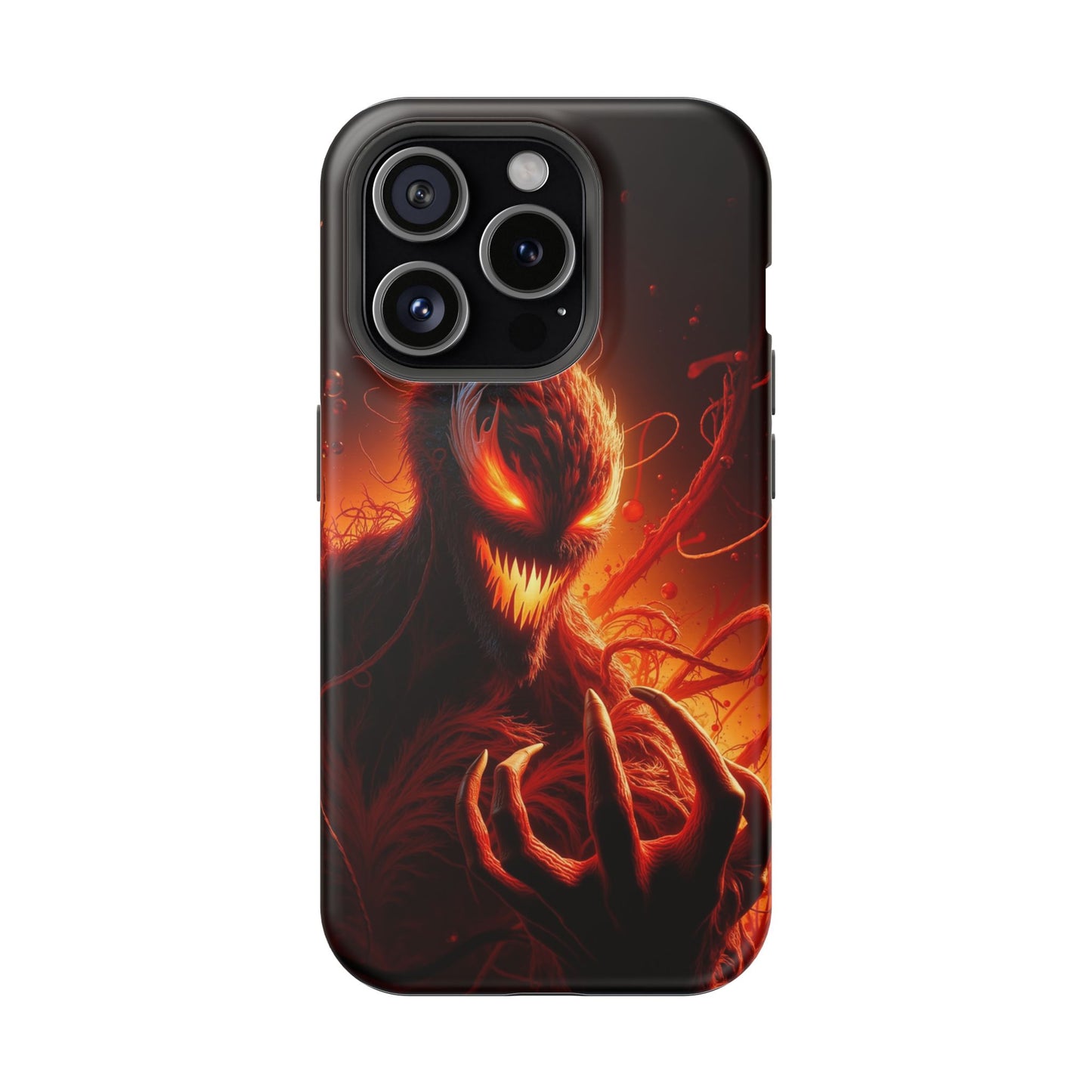 Fiery Alien Phone Case - Aesthetic iPhone Case | Sci-Fi Art Design | Gifts for Him | Unique Phone Accessories