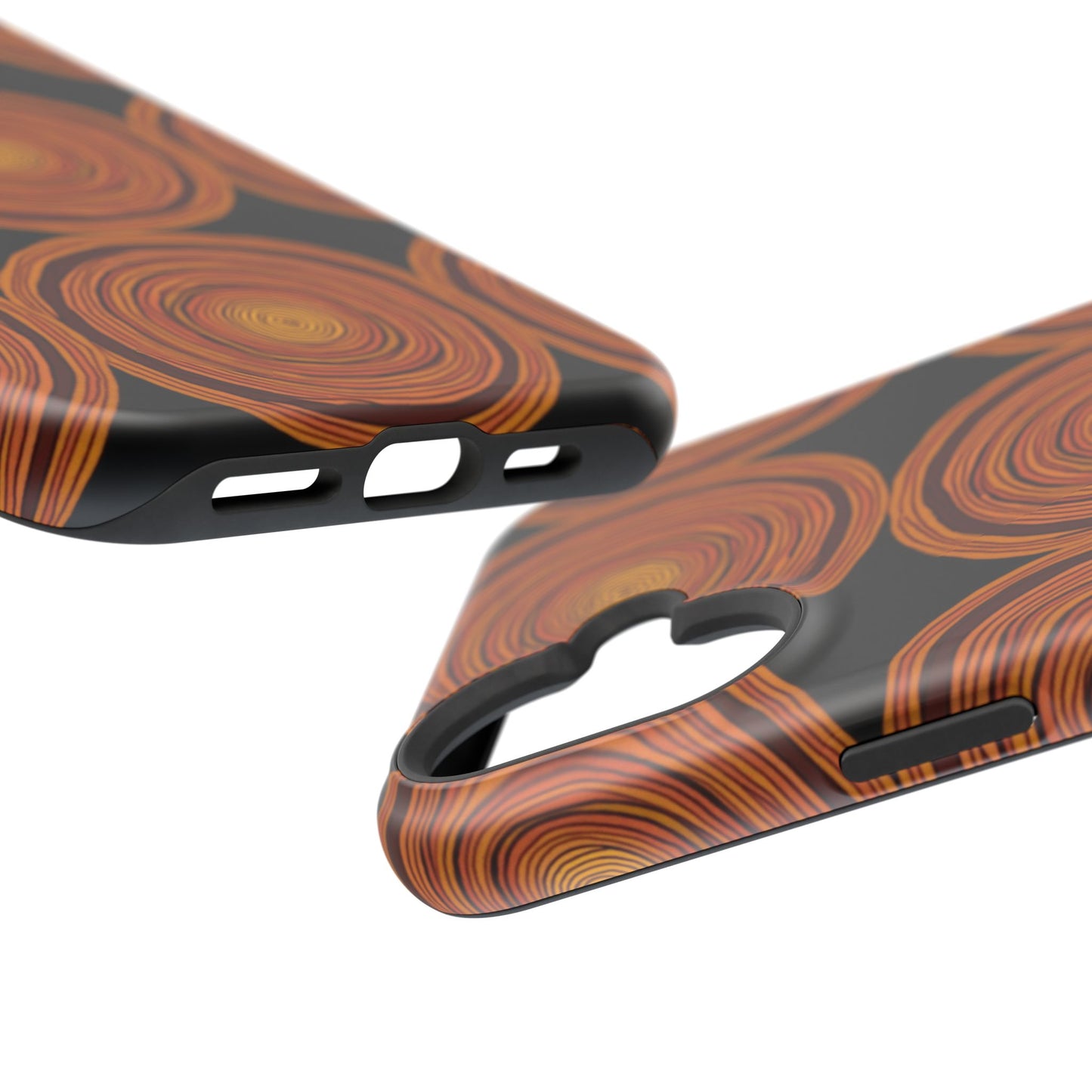 Rustic Swirl iPhone Case - Boho Wood Grain Pattern - Aesthetic Phone Accessories