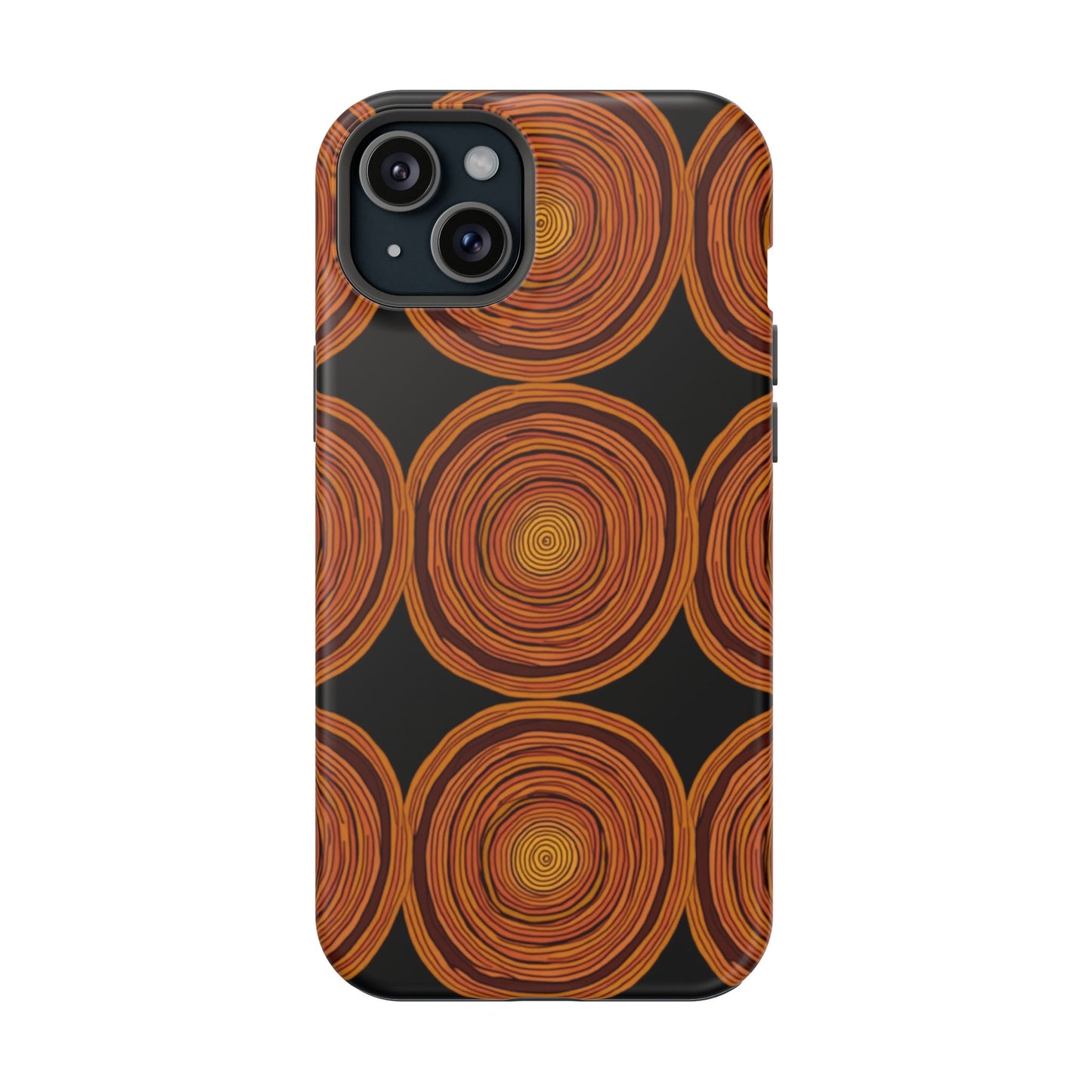 Rustic Swirl iPhone Case - Boho Wood Grain Pattern - Aesthetic Phone Accessories